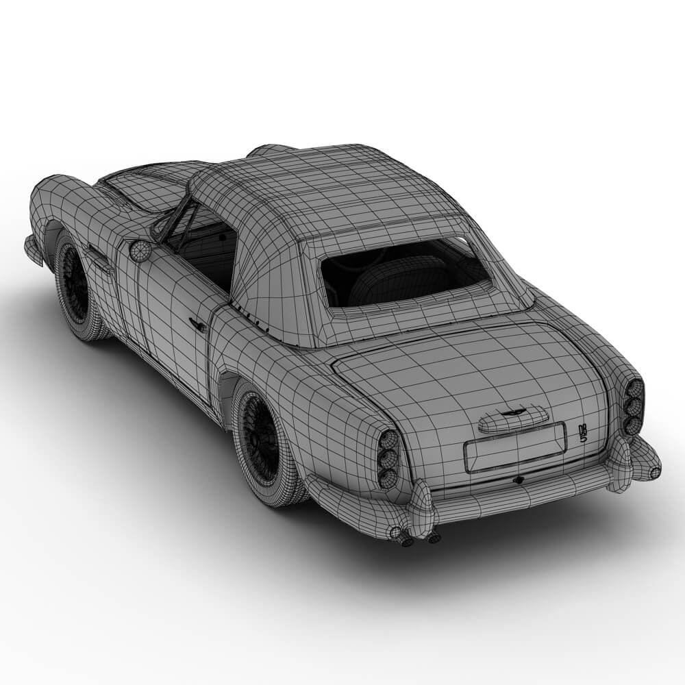 Aston Martin DB5 Convertible 3D Model