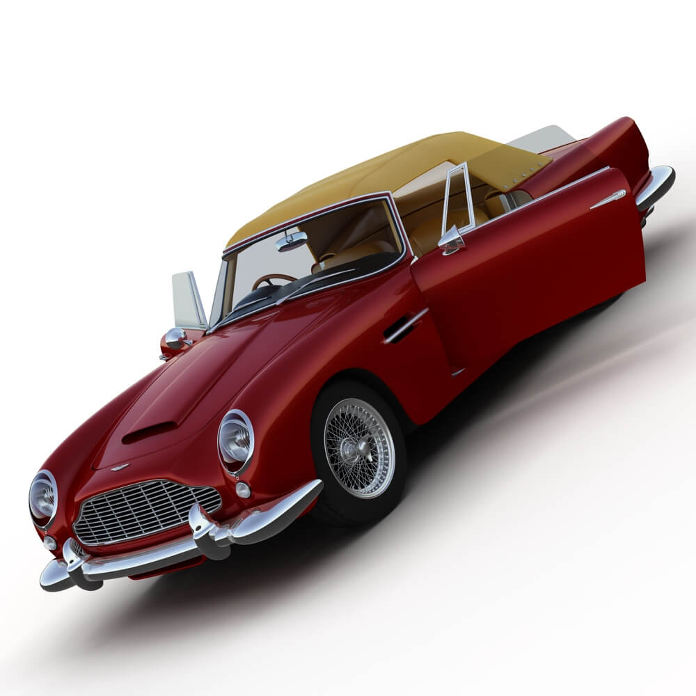 Aston Martin DB5 Convertible 3D Model