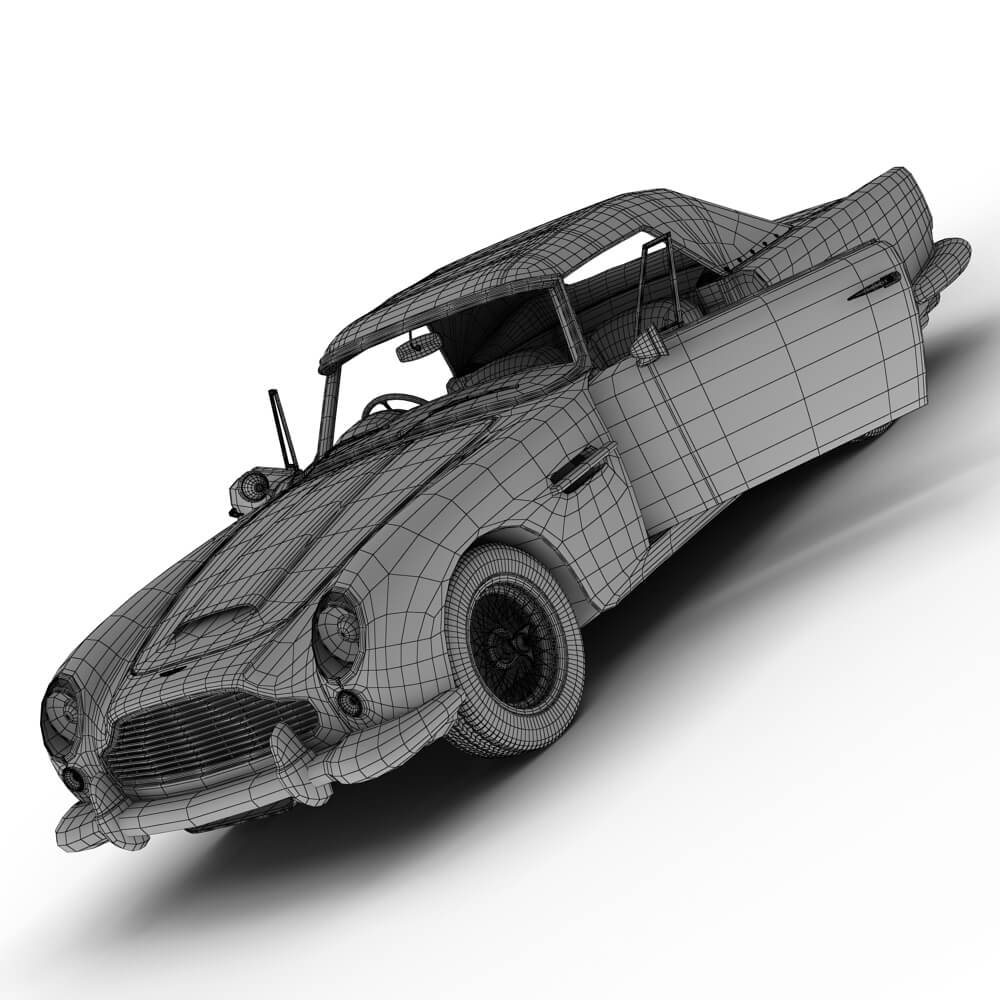 Aston Martin DB5 Convertible 3D Model