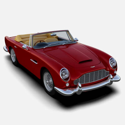 Aston Martin DB5 Convertible 3D Model