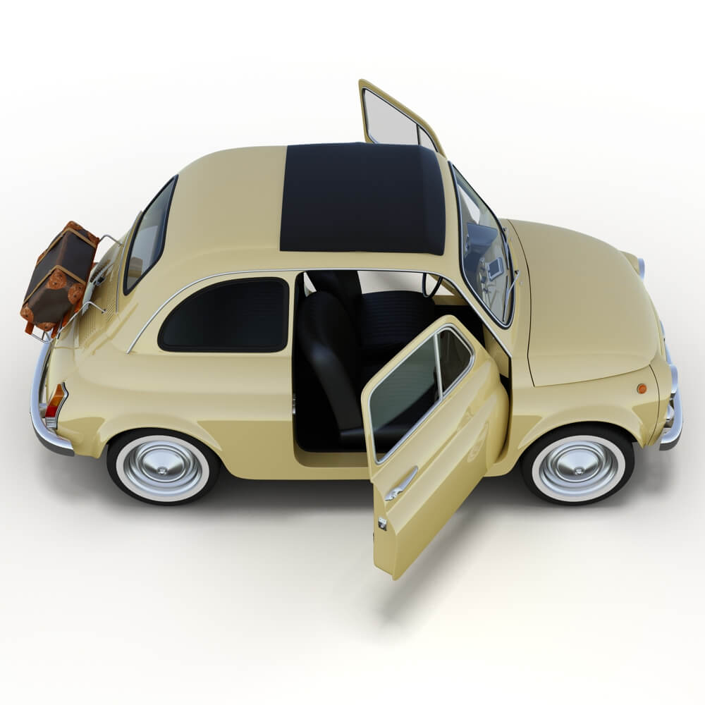Fiat 500 Nuova 3D Model
