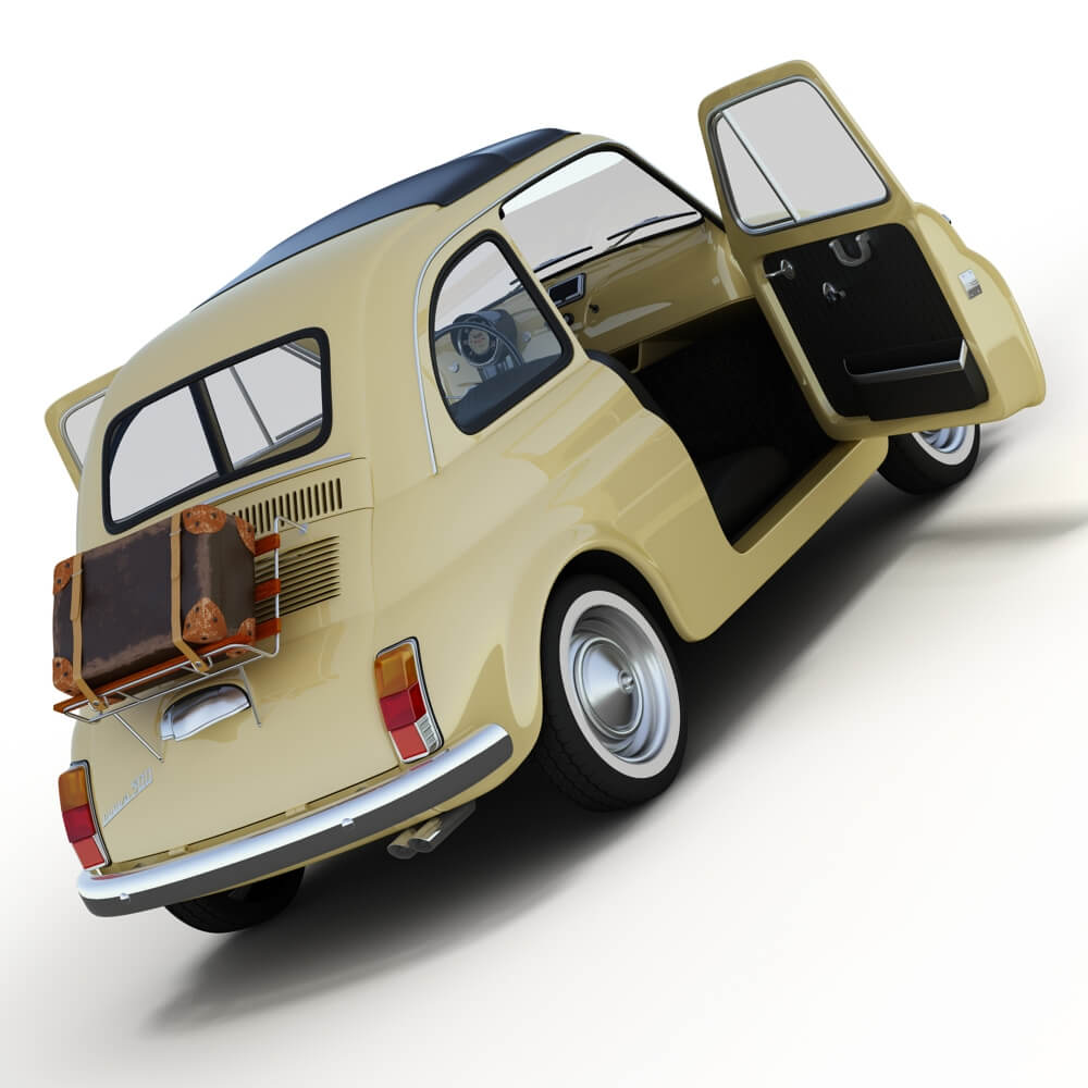 Fiat 500 Nuova 3D Model