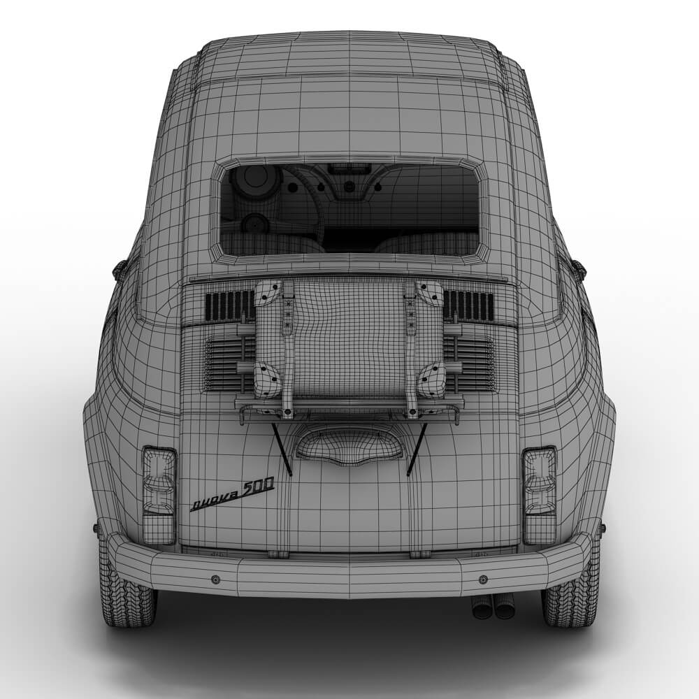 Fiat 500 Nuova 3D Model
