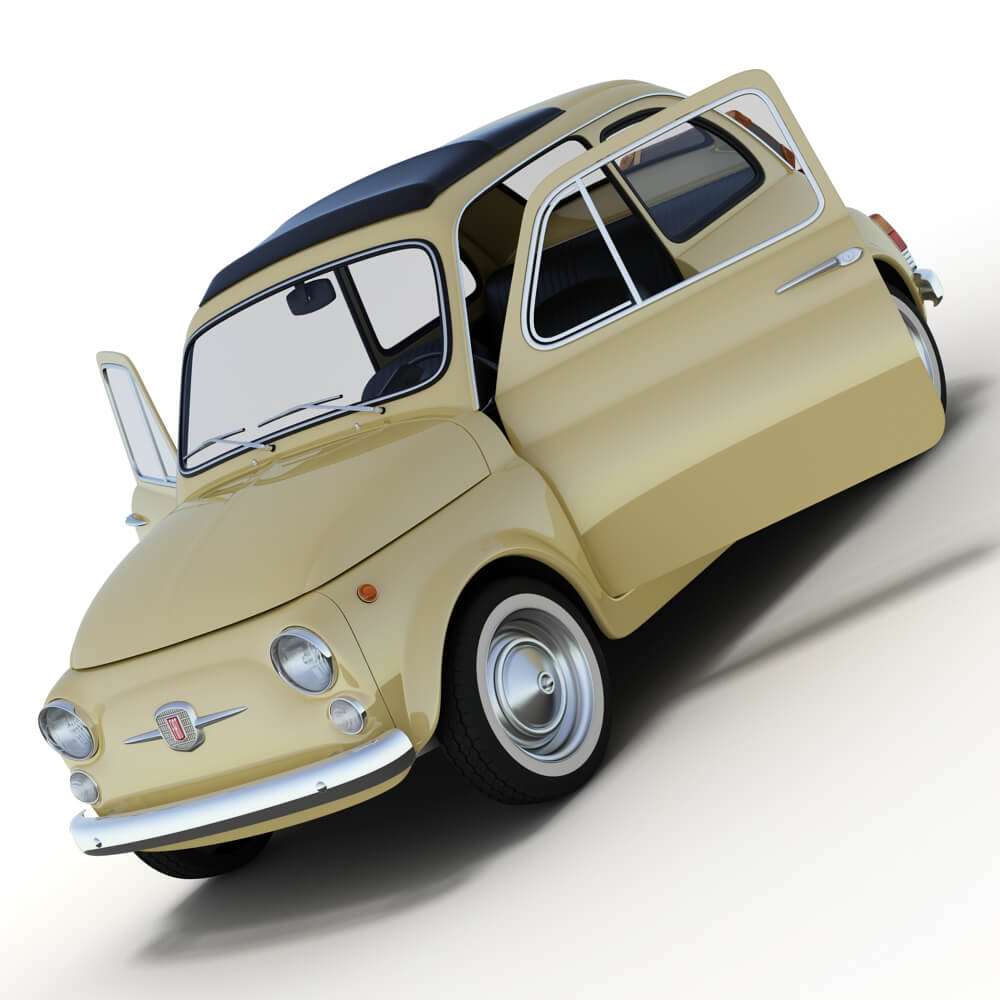 Fiat 500 Nuova 3D Model