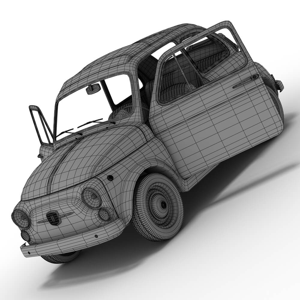Fiat 500 Nuova 3D Model