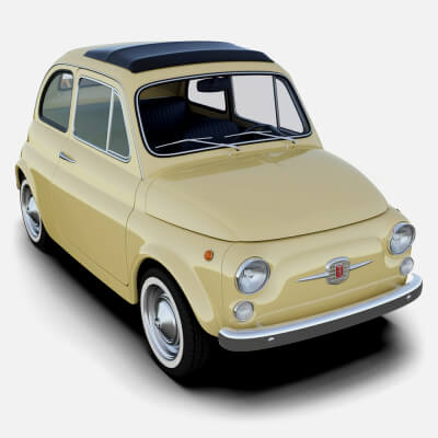 Fiat 500 Nuova 3D Model
