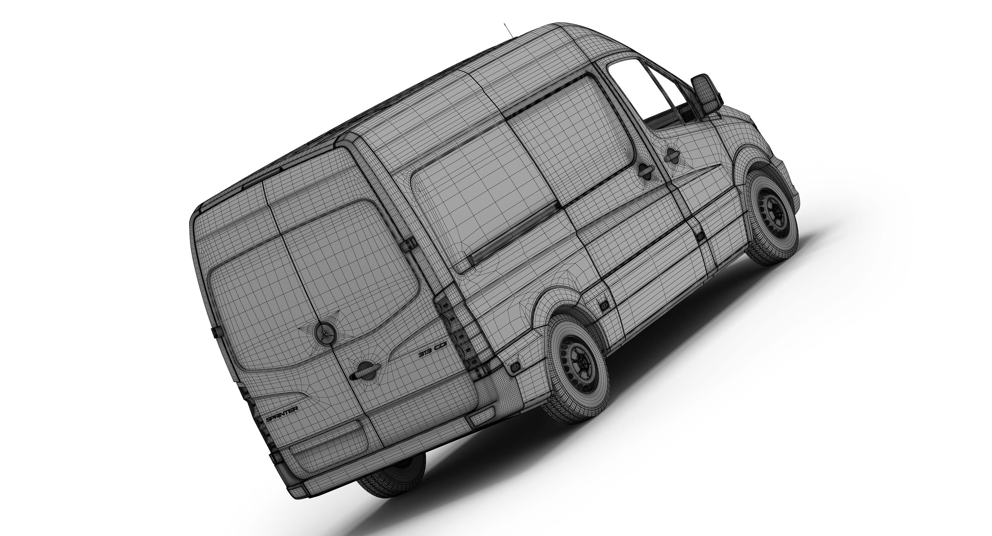 Mercedes-Benz Sprinter DHL 3D Model