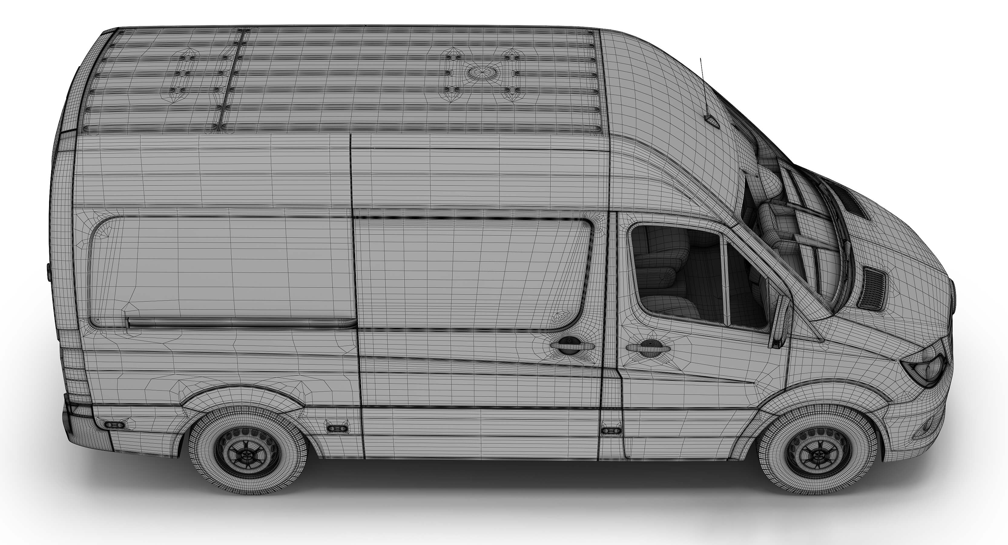 Mercedes-Benz Sprinter DPD 3D Model