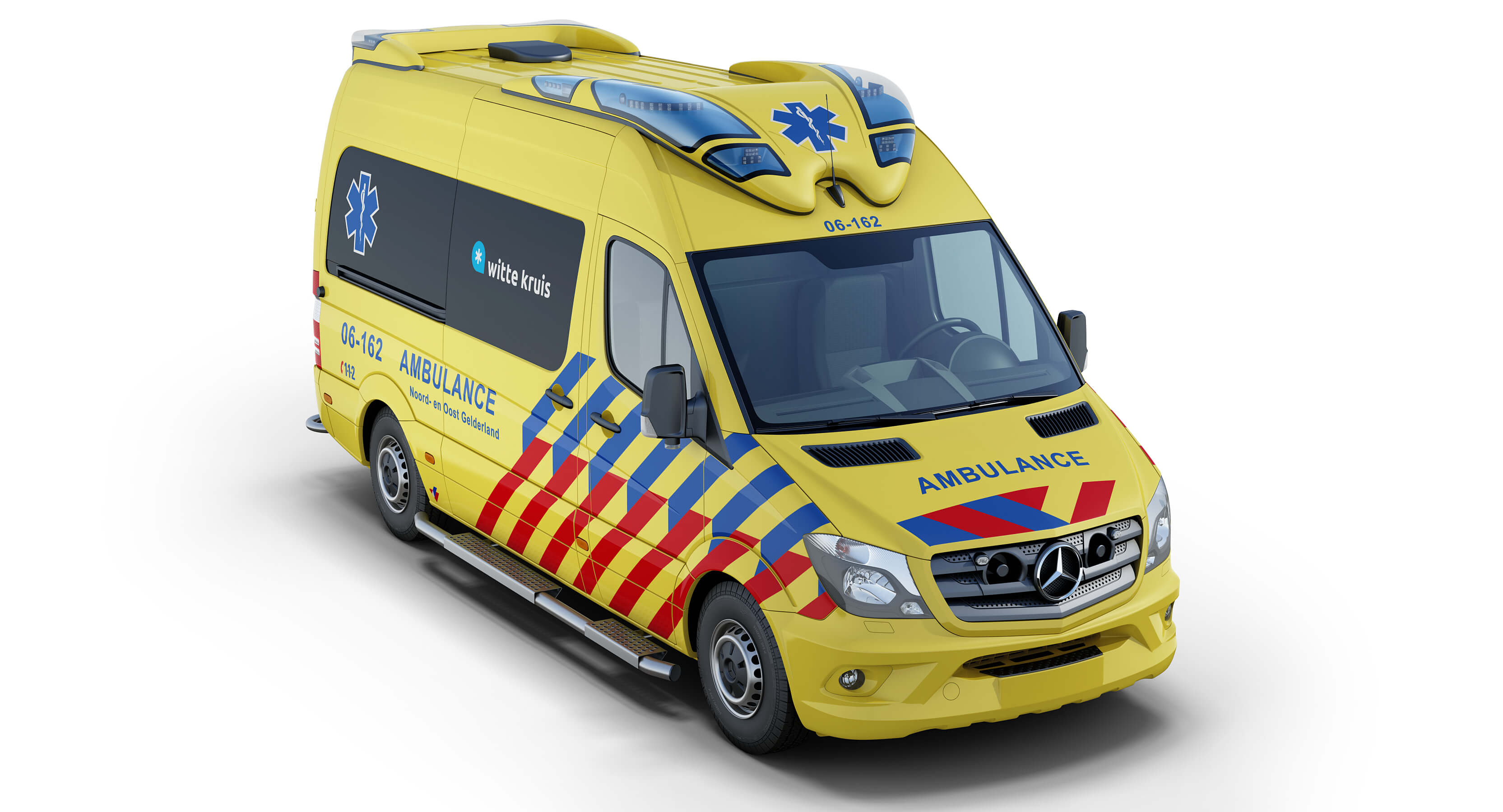 Mercedes-Benz Sprinter Dutch Ambulance Visser Otaris 3D Model