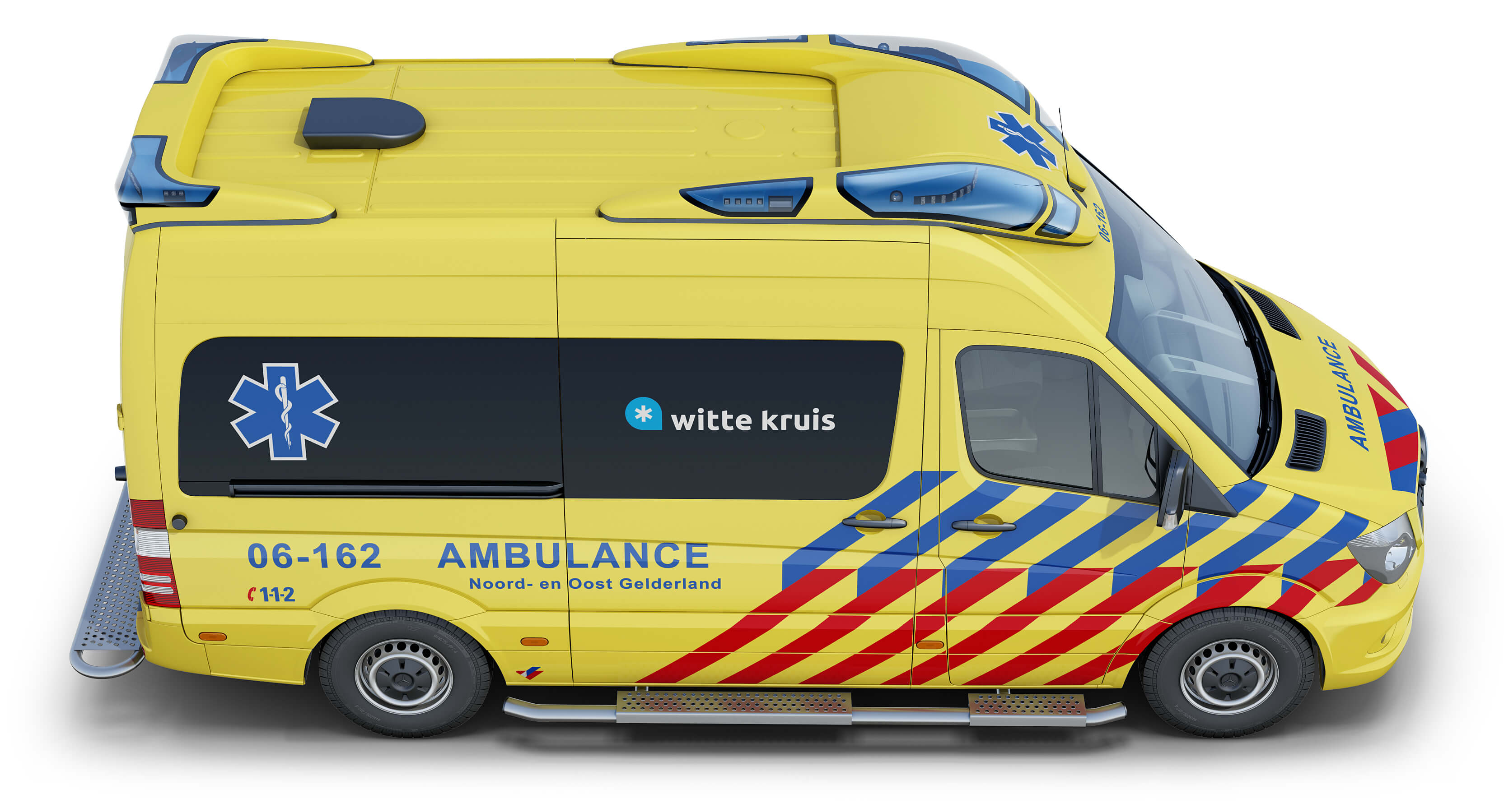 Mercedes-Benz Sprinter Dutch Ambulance Visser Otaris 3D Model