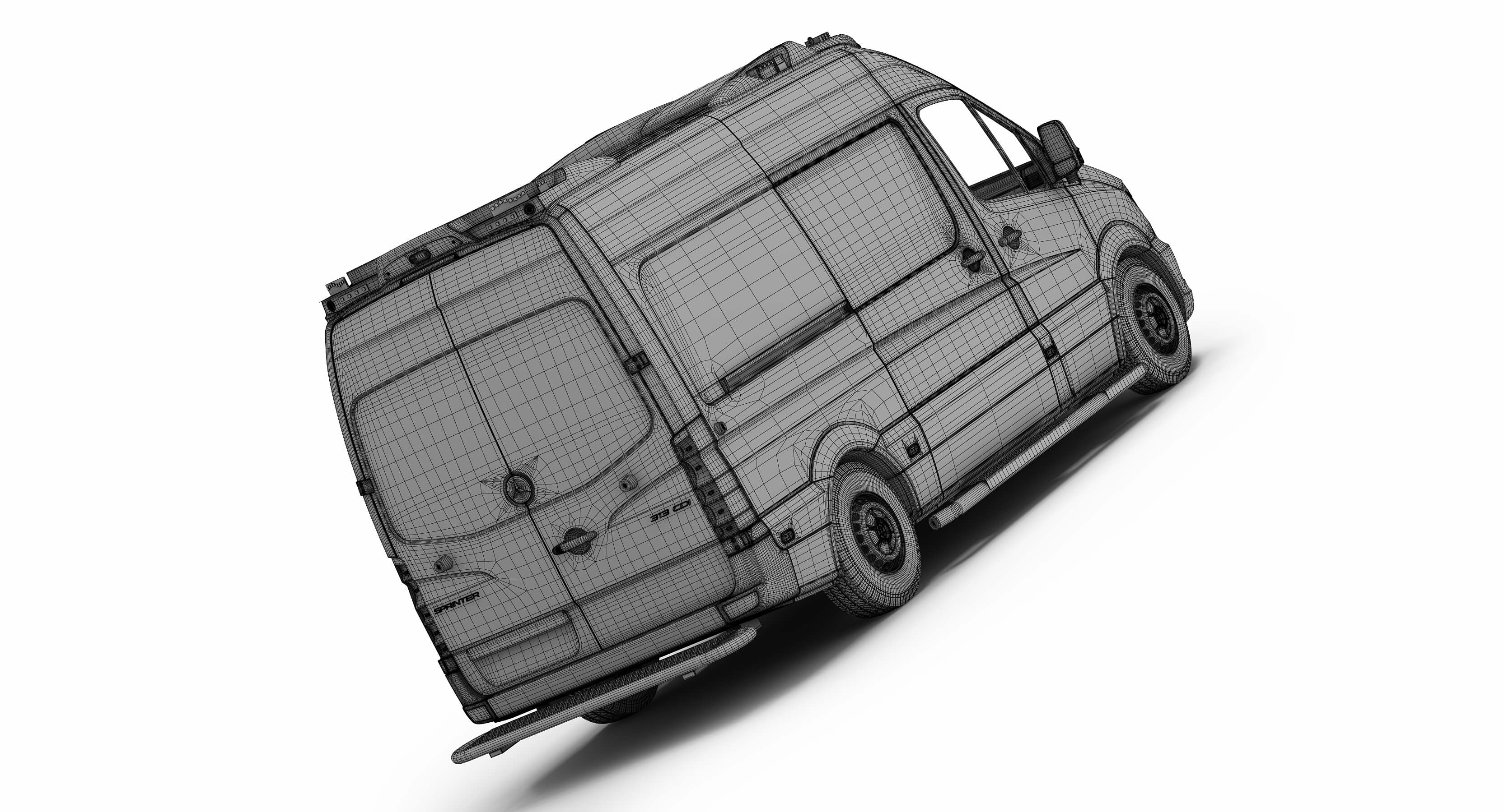 Mercedes-Benz Sprinter Dutch Ambulance Visser Otaris 3D Model