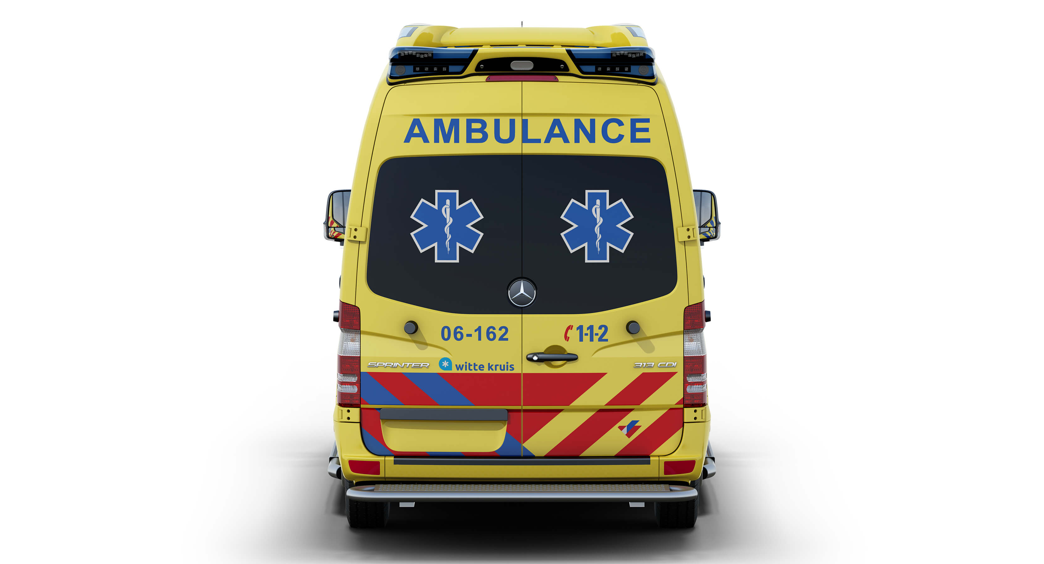 Mercedes-Benz Sprinter Dutch Ambulance Visser Otaris 3D Model