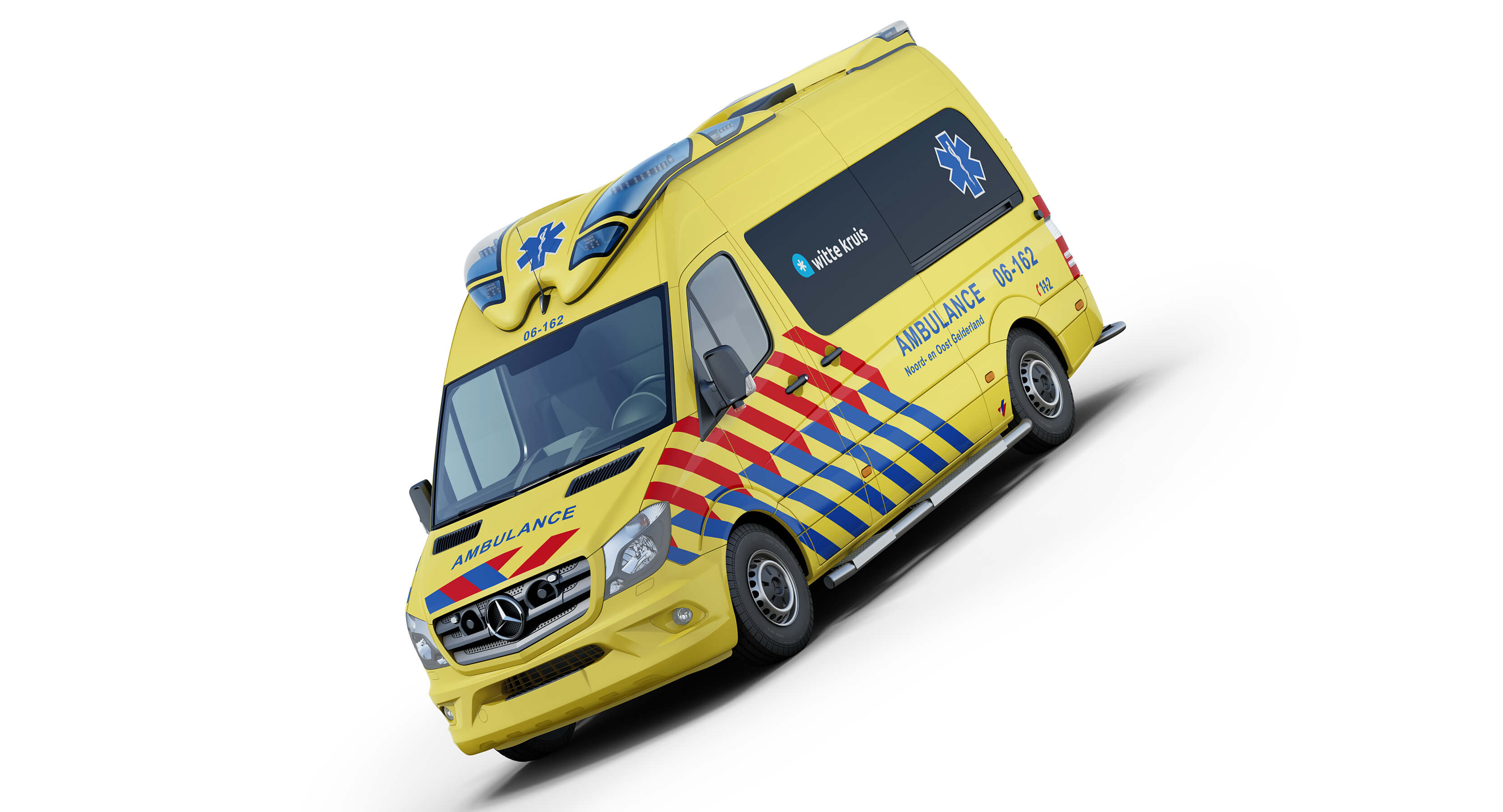 Mercedes-Benz Sprinter Dutch Ambulance Visser Otaris 3D Model