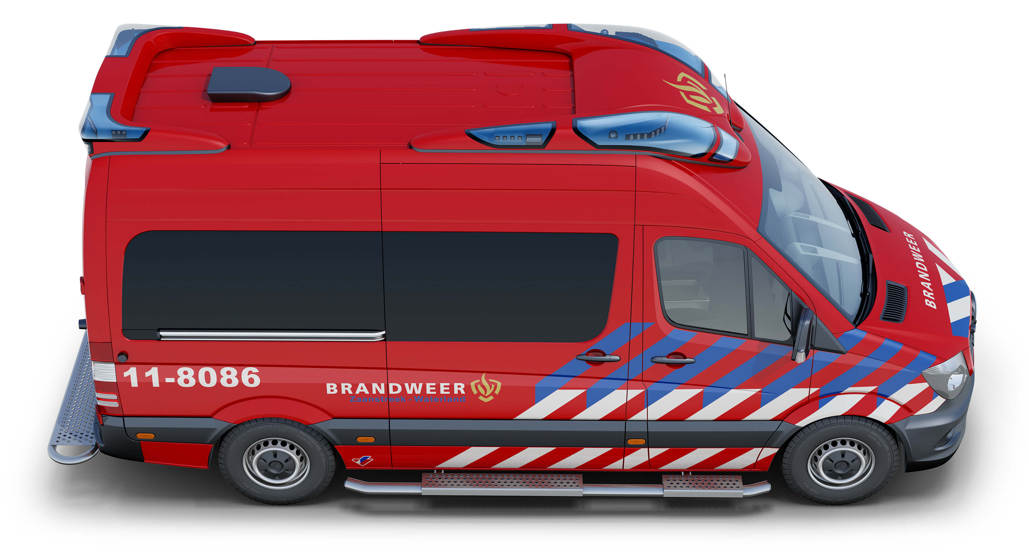Mercedes-Benz Sprinter Dutch Fire-Brigade Visser Otaris 3D Model