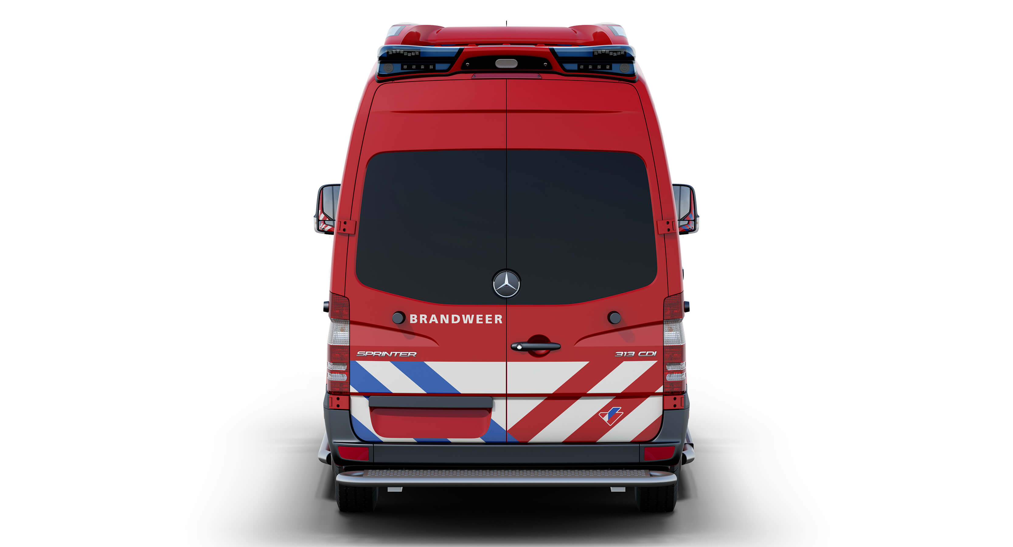 Mercedes-Benz Sprinter Dutch Fire-Brigade Visser Otaris 3D Model