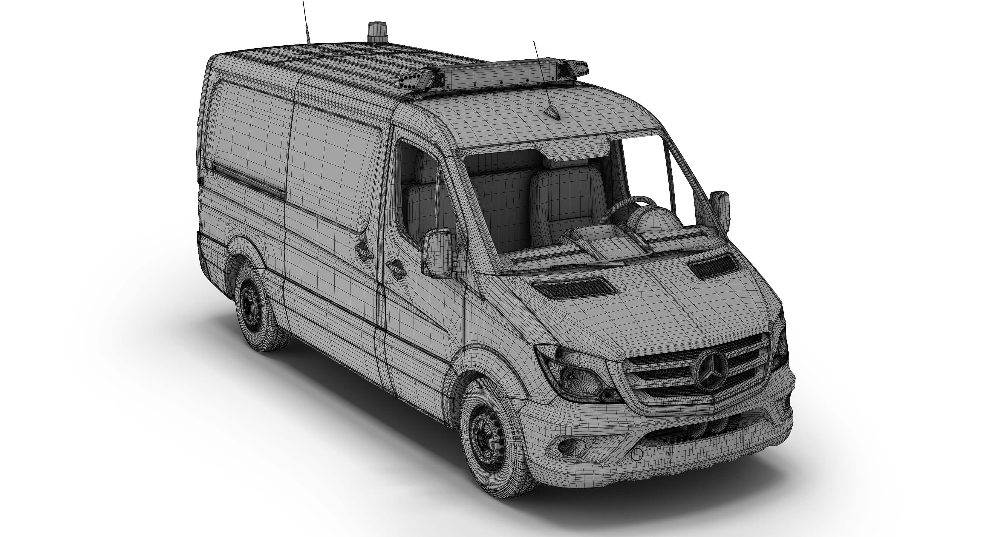 Mercedes-Benz Sprinter Dutch Police 3D Model