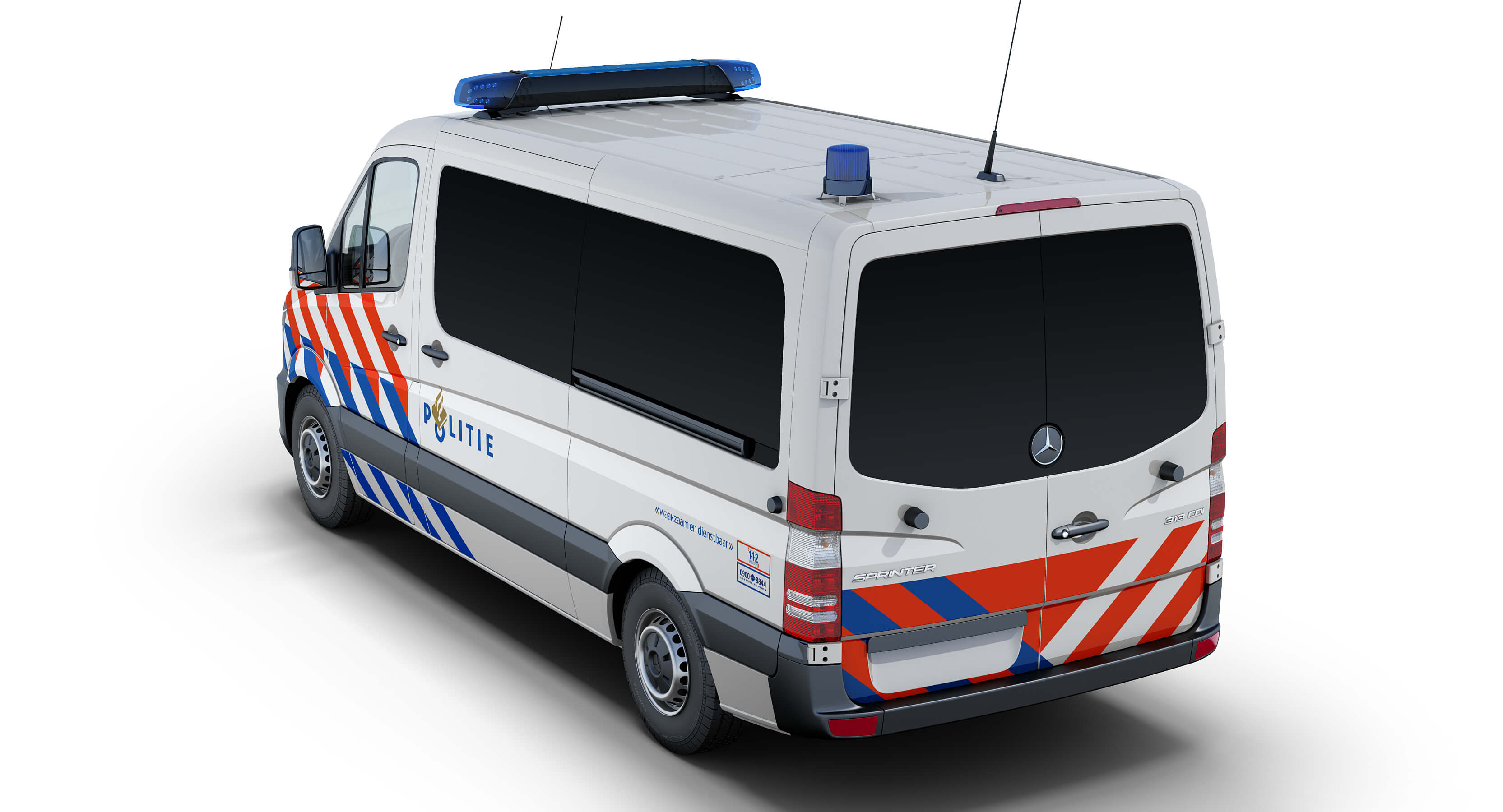 Mercedes-Benz Sprinter Dutch Police 3D Model