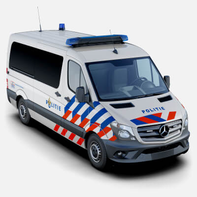 Mercedes-Benz Sprinter Dutch Police 3D Model