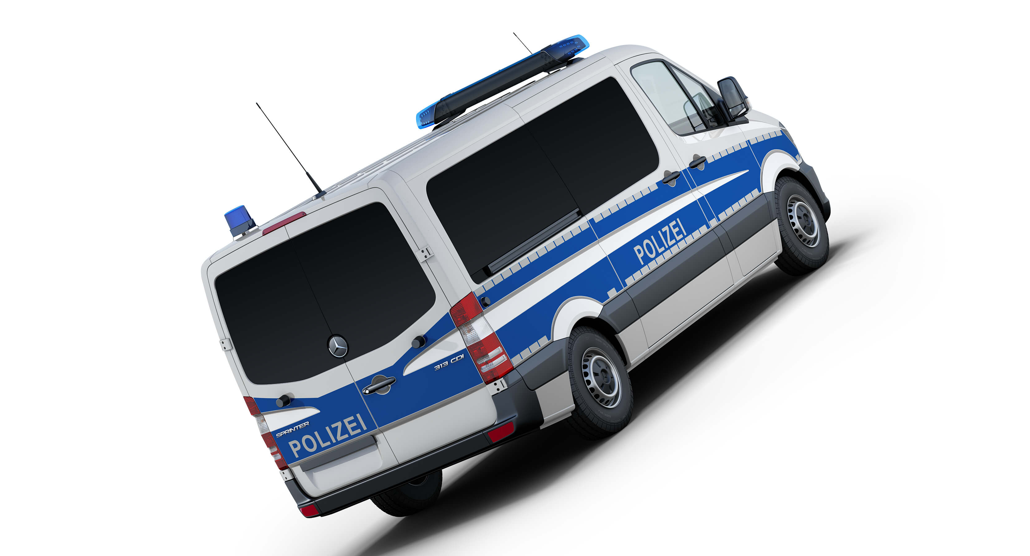 Mercedes-Benz Sprinter German Police 3D Model