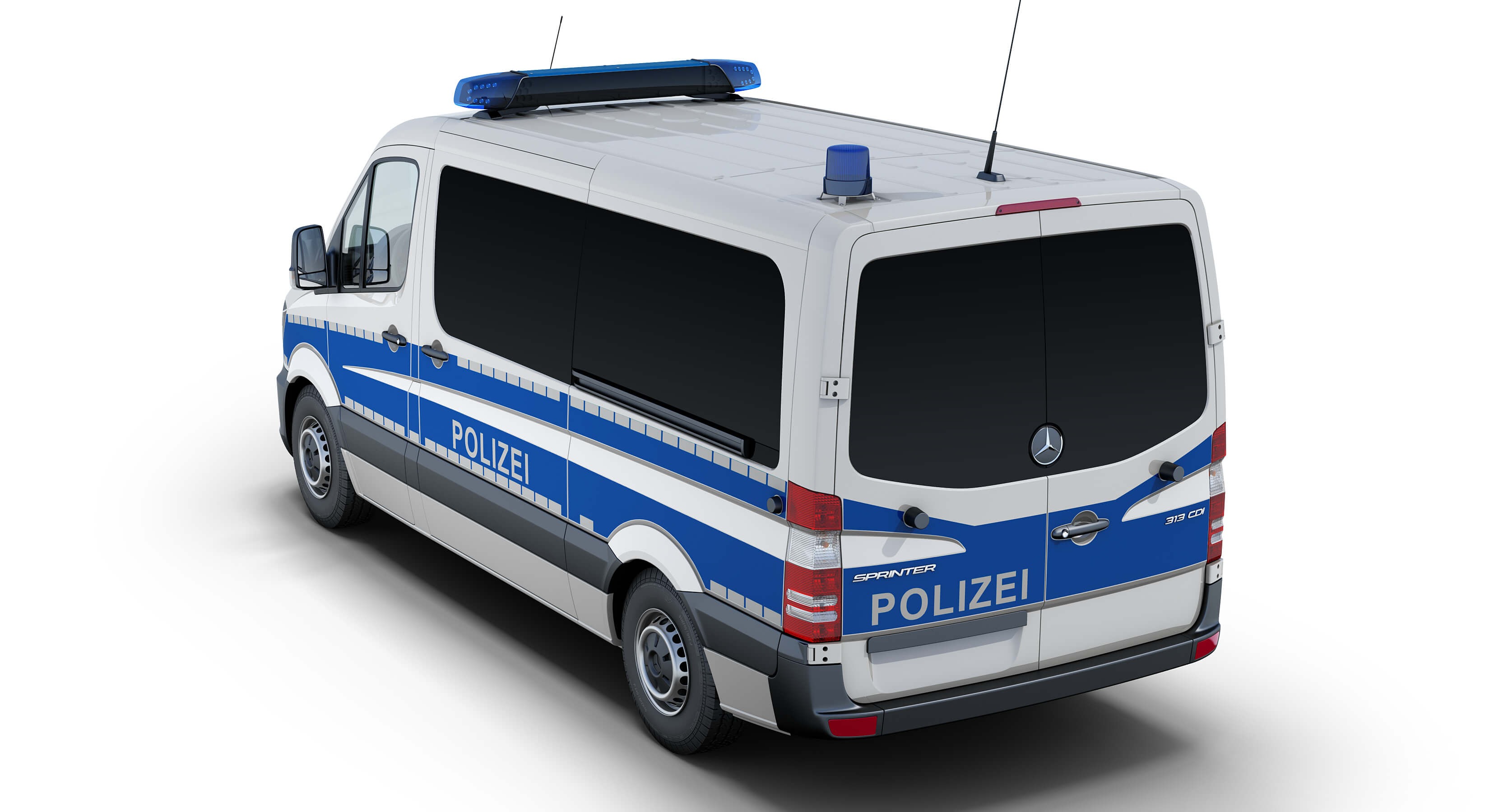 Mercedes-Benz Sprinter German Police 3D Model