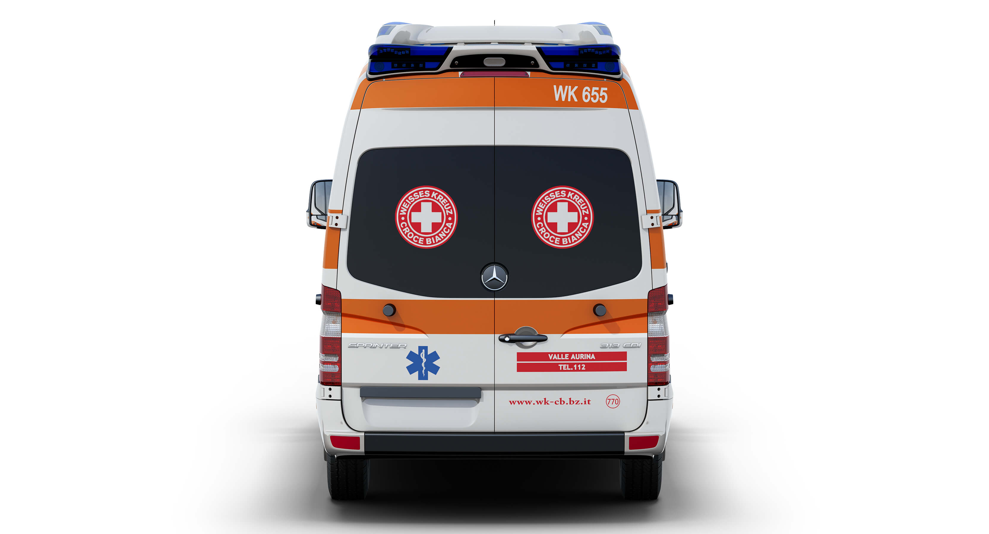 Mercedes-Benz Sprinter Italian Ambulance 3D Model