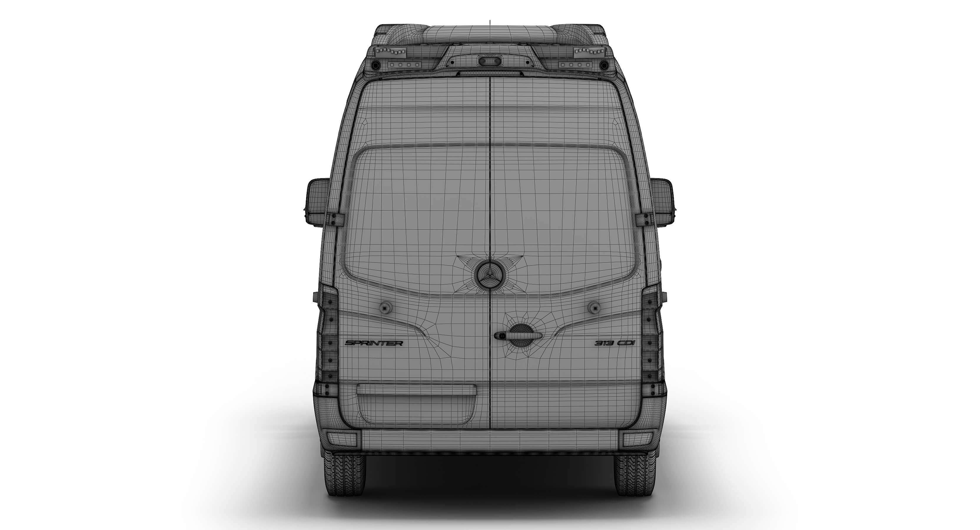 Mercedes-Benz Sprinter Italian Ambulance 3D Model