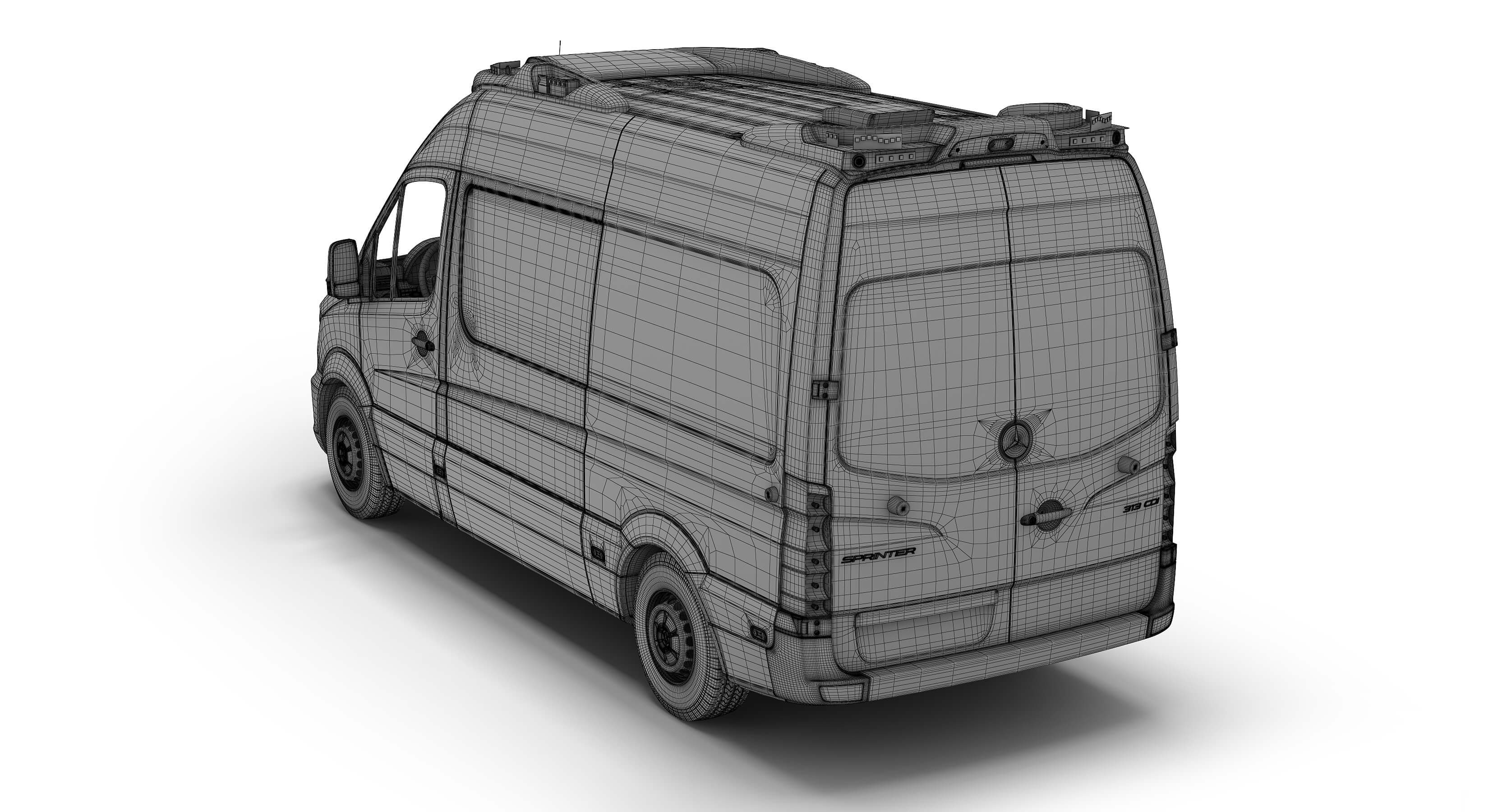 Mercedes-Benz Sprinter Italian Ambulance 3D Model