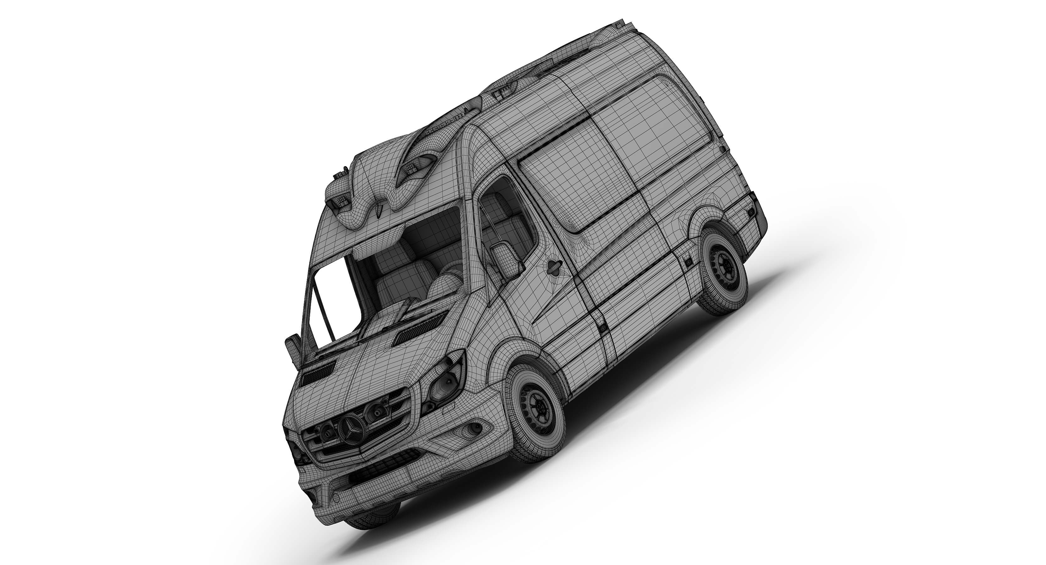 Mercedes-Benz Sprinter Italian Ambulance 3D Model