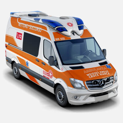 Mercedes-Benz Sprinter Italian Ambulance 3D Model