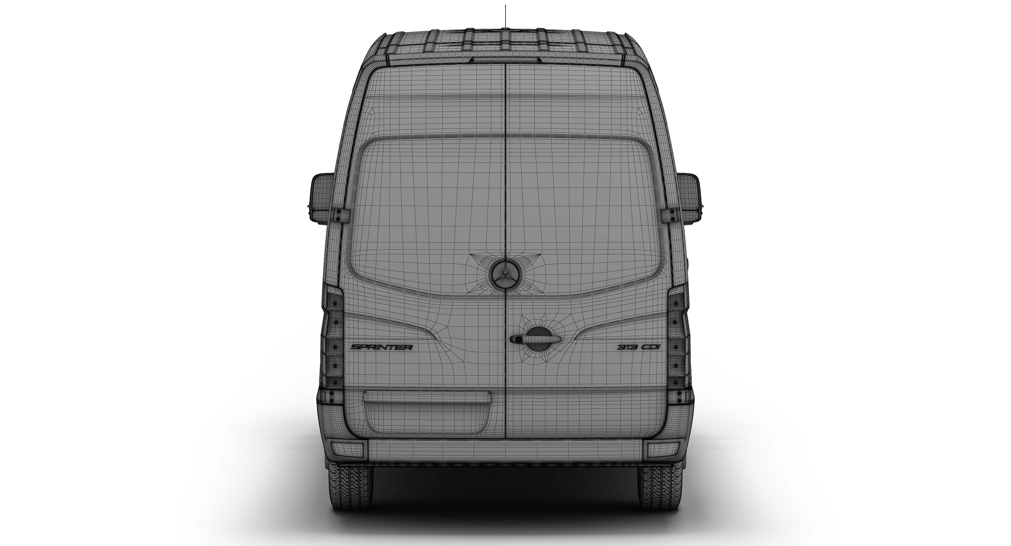 Mercedes-Benz Sprinter PostNL 3D Model