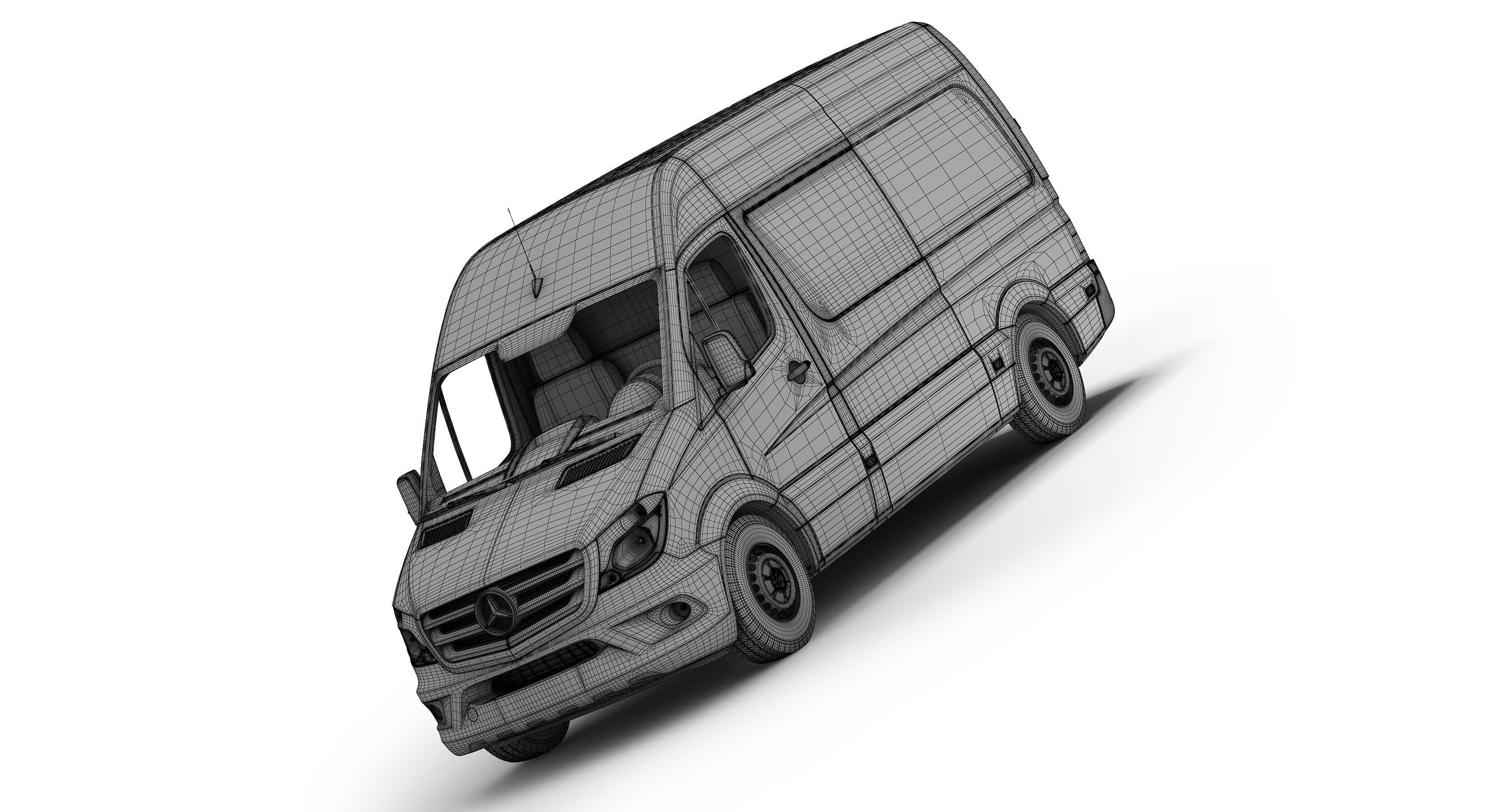 Mercedes-Benz Sprinter PostNL 3D Model