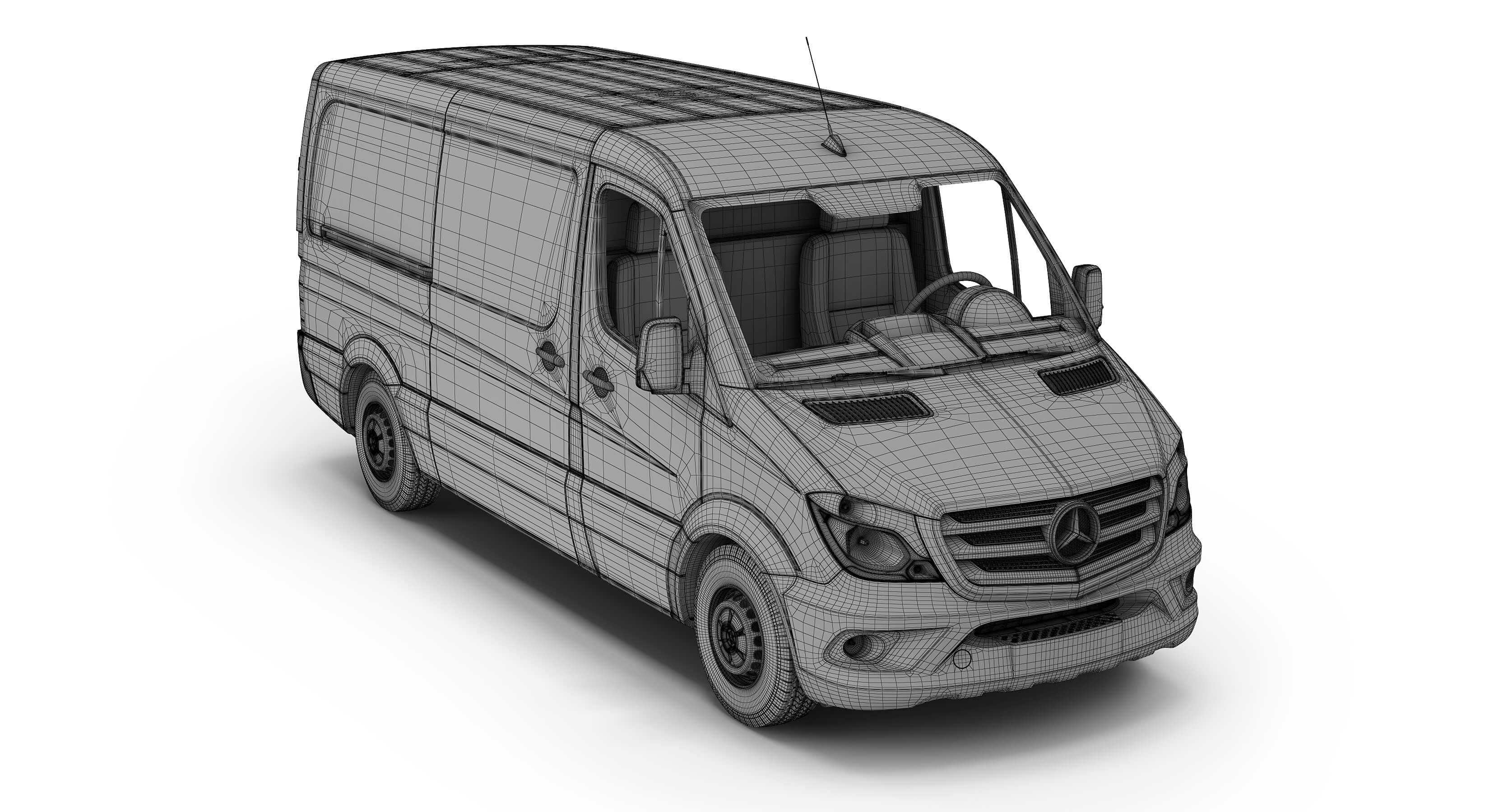 Mercedes-Benz Sprinter Standard Roof 3D Model