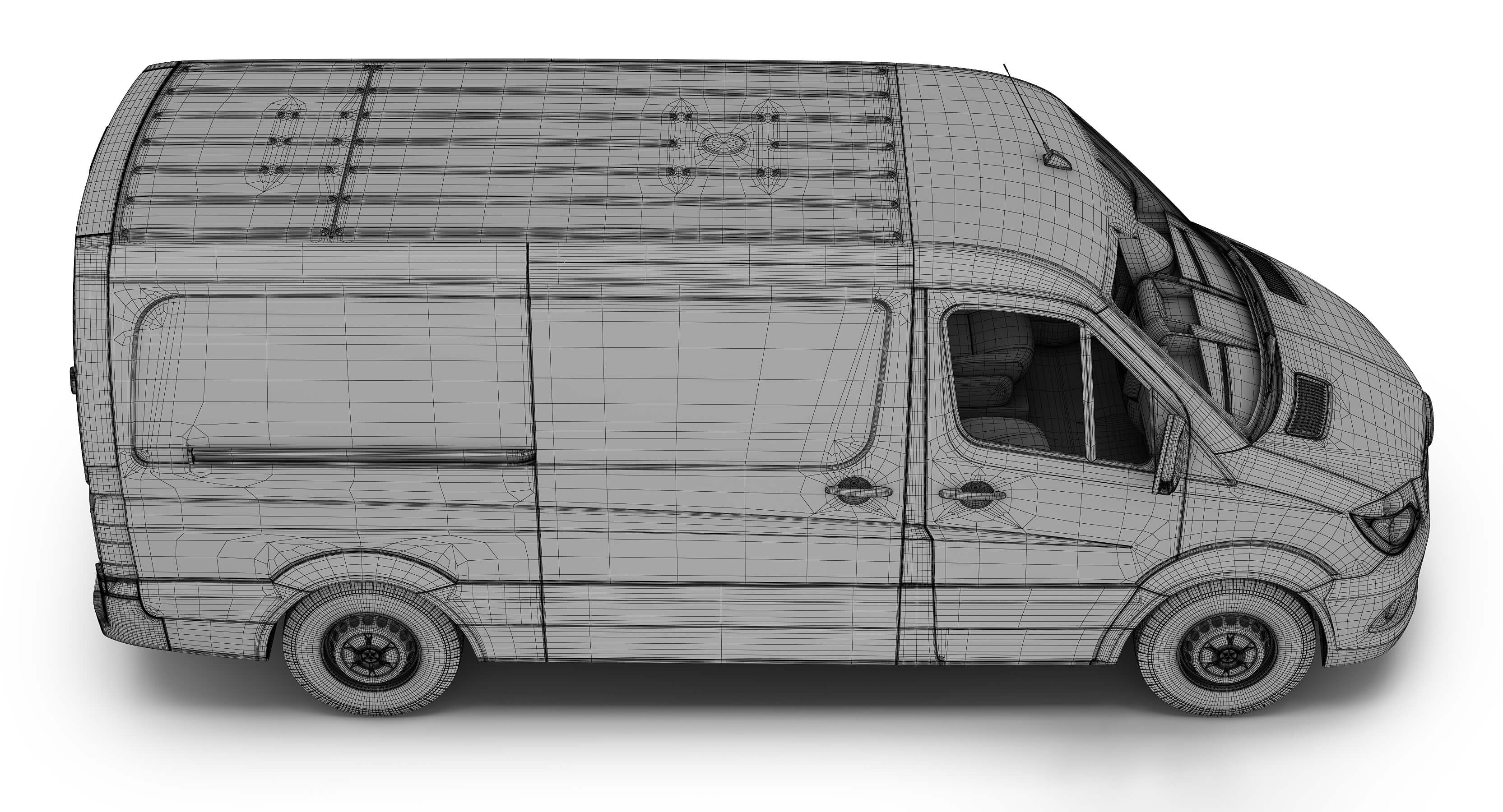 Mercedes-Benz Sprinter Standard Roof 3D Model