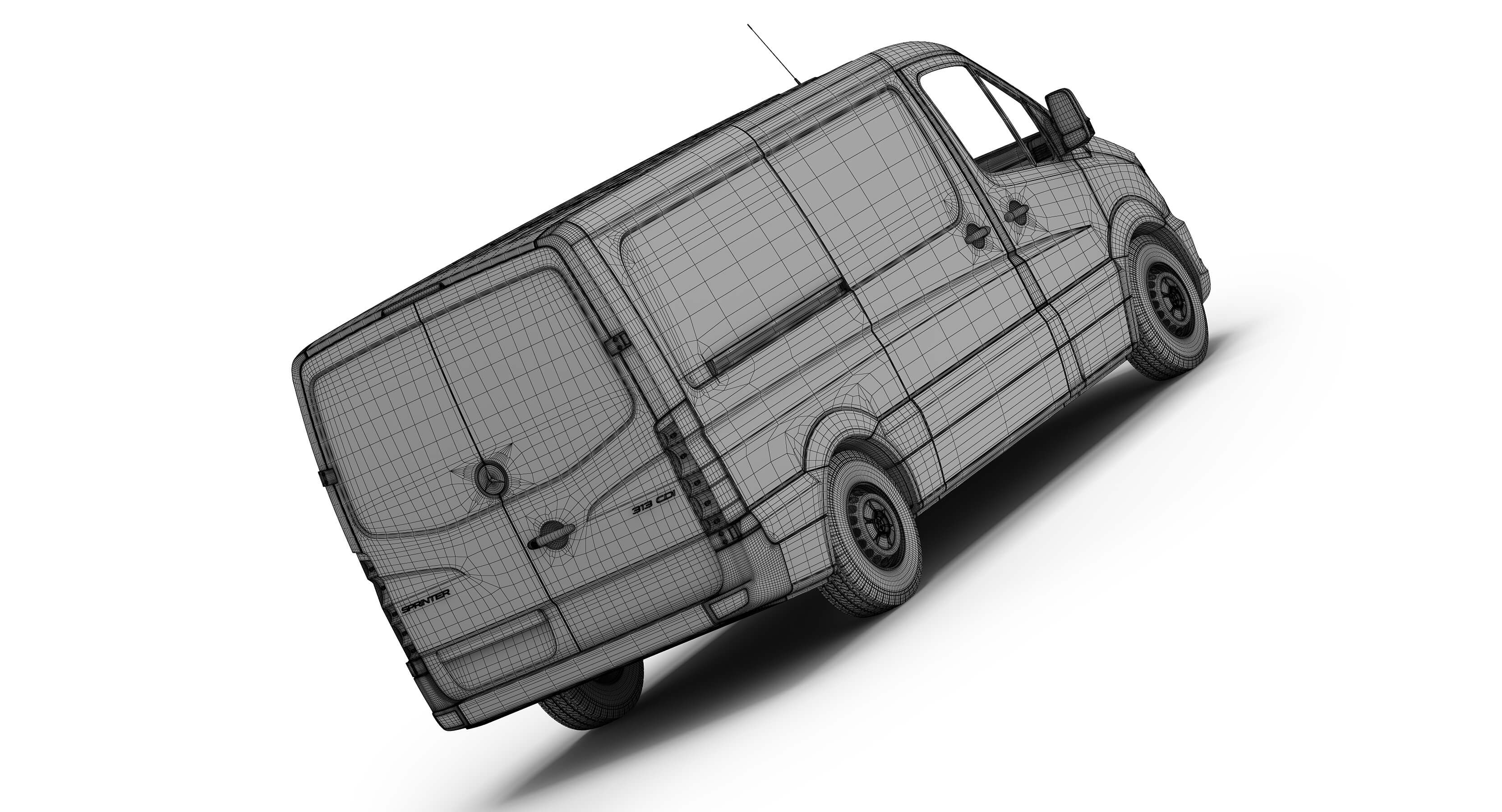 Mercedes-Benz Sprinter Standard Roof 3D Model