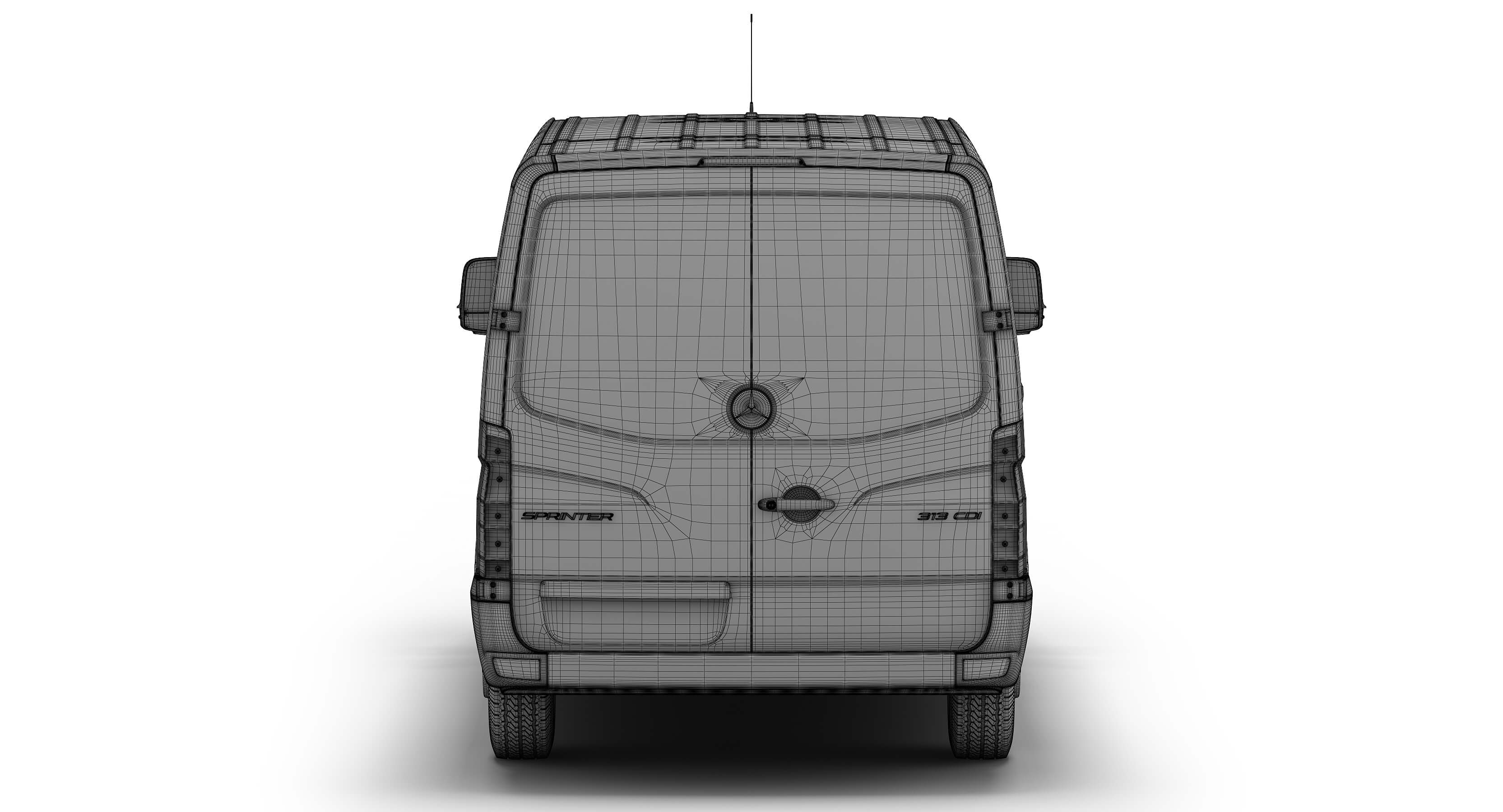 Mercedes-Benz Sprinter Standard Roof 3D Model