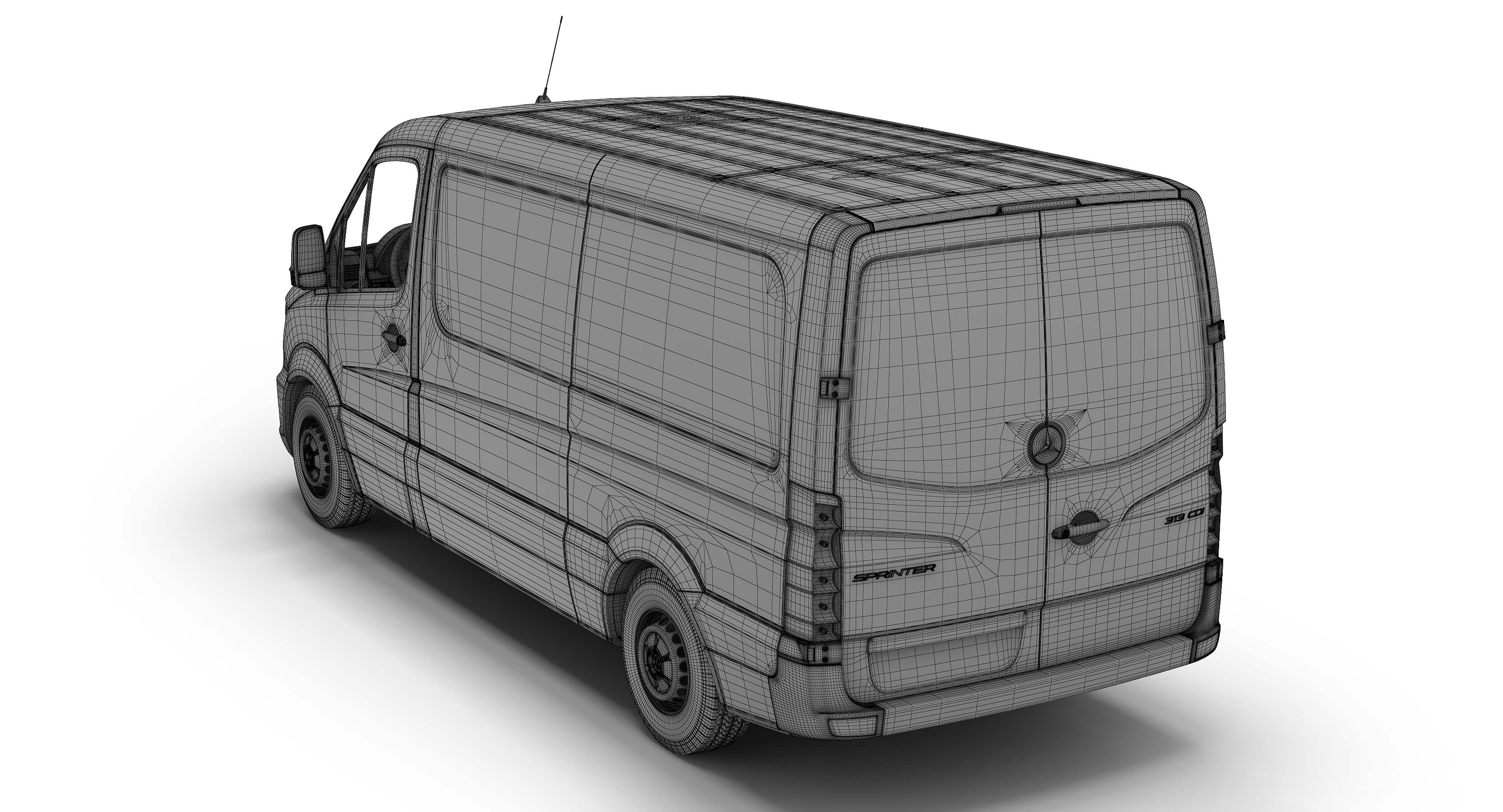 Mercedes-Benz Sprinter Standard Roof 3D Model