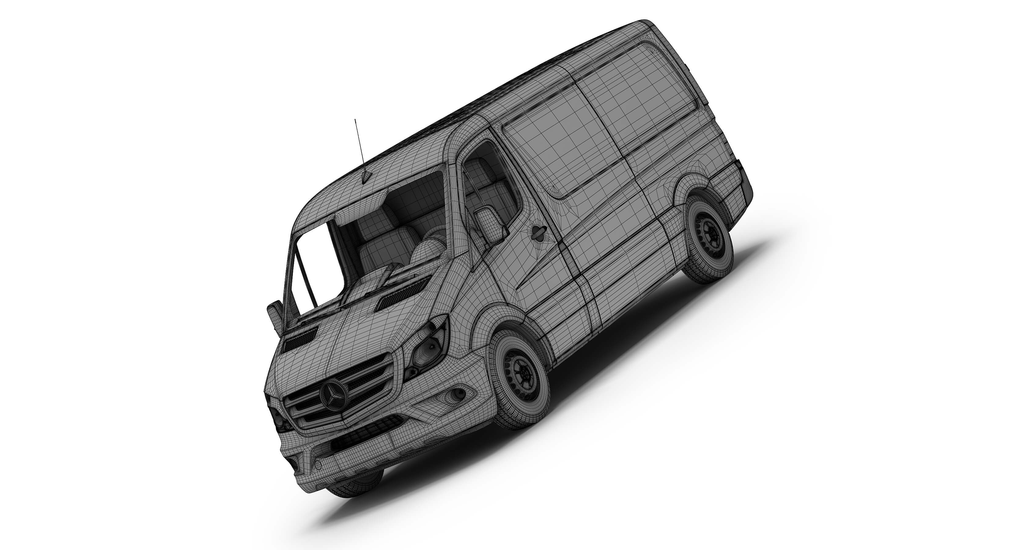 Mercedes-Benz Sprinter Standard Roof 3D Model