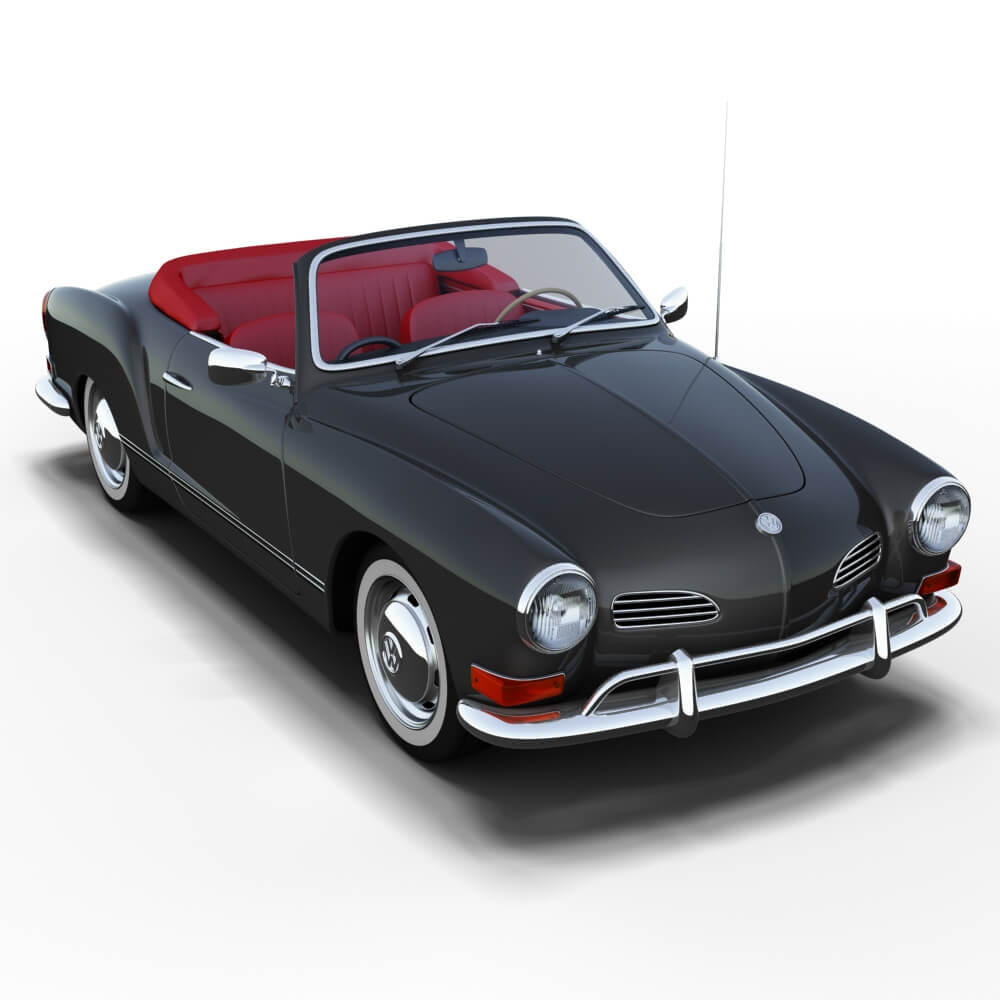 Volkswagen Karmann Ghia Convertible 3D Model