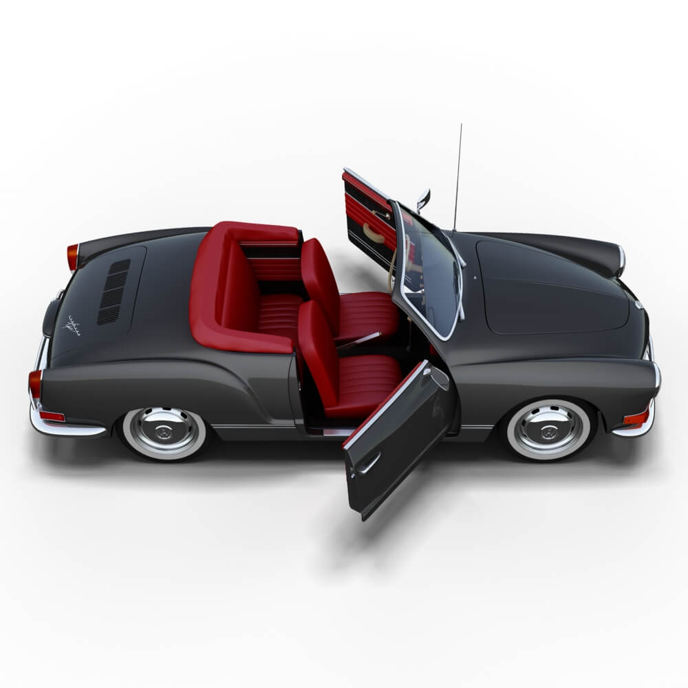 Volkswagen Karmann Ghia Convertible 3D Model