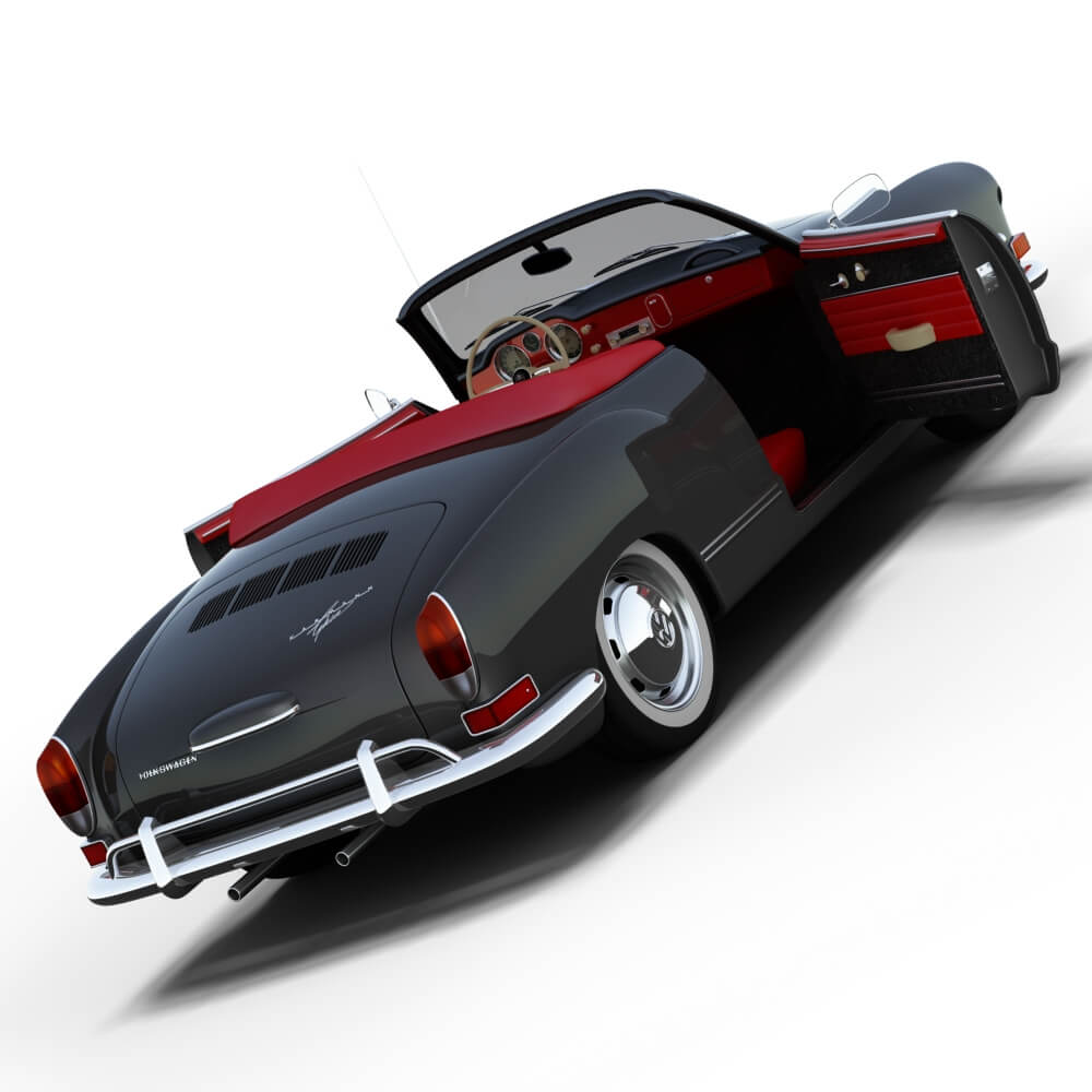 Volkswagen Karmann Ghia Convertible 3D Model