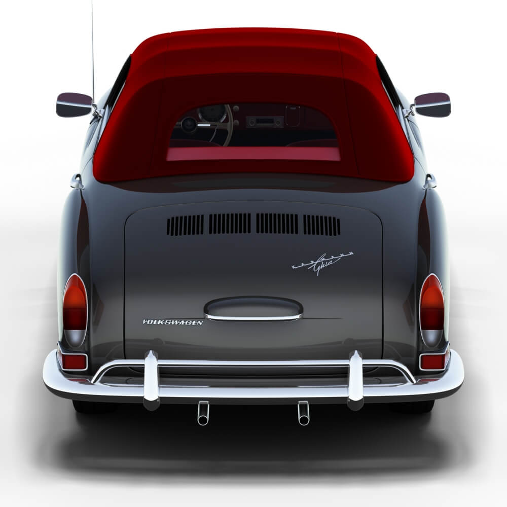 Volkswagen Karmann Ghia Convertible 3D Model