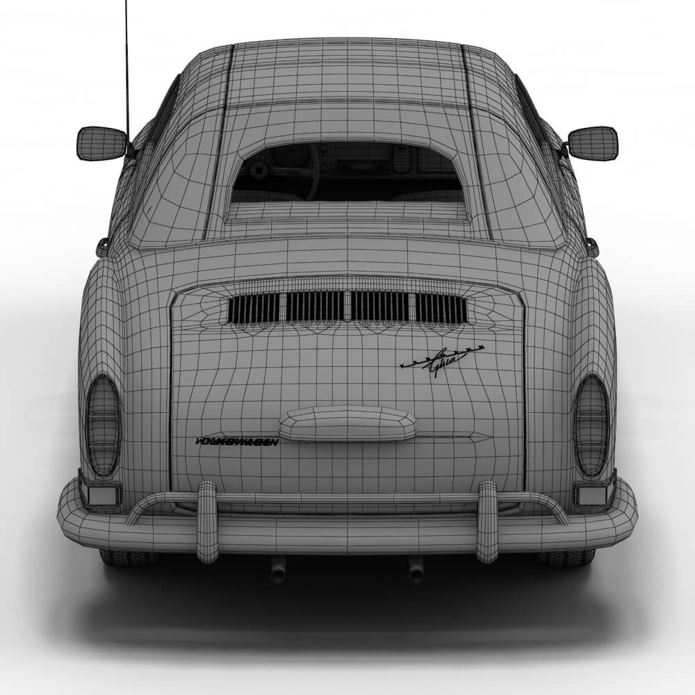 Volkswagen Karmann Ghia Convertible 3D Model