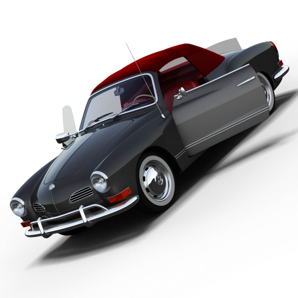 Volkswagen Karmann Ghia Convertible 3D Model
