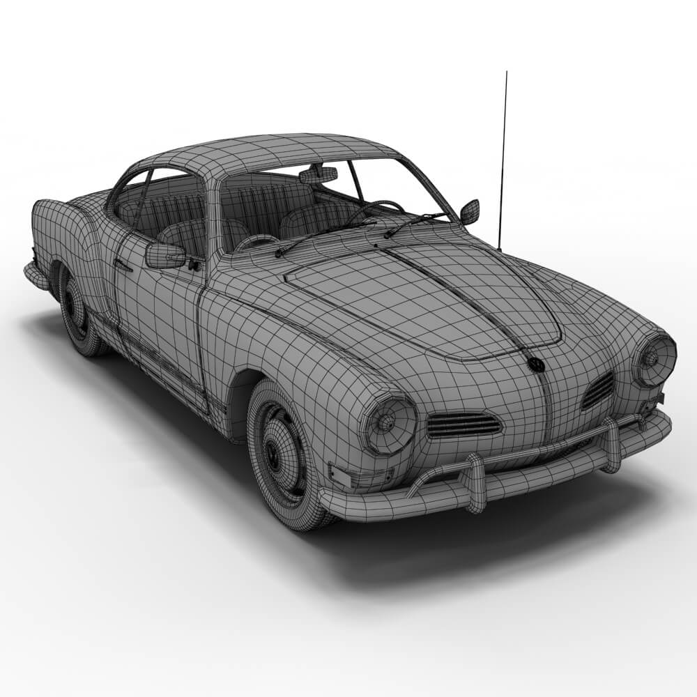 Volkswagen Karmann Ghia 3D Model