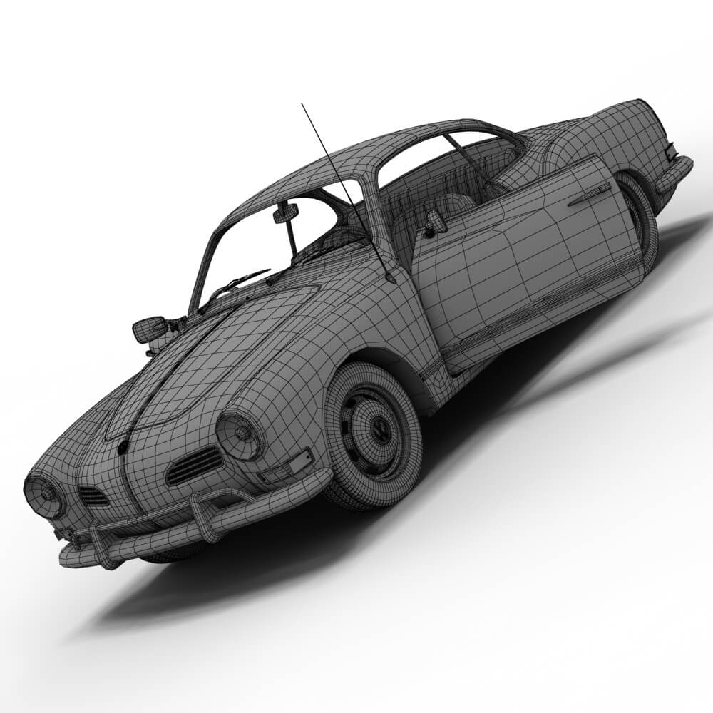 Volkswagen Karmann Ghia 3D Model