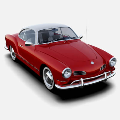 Volkswagen Karmann Ghia 3D Model