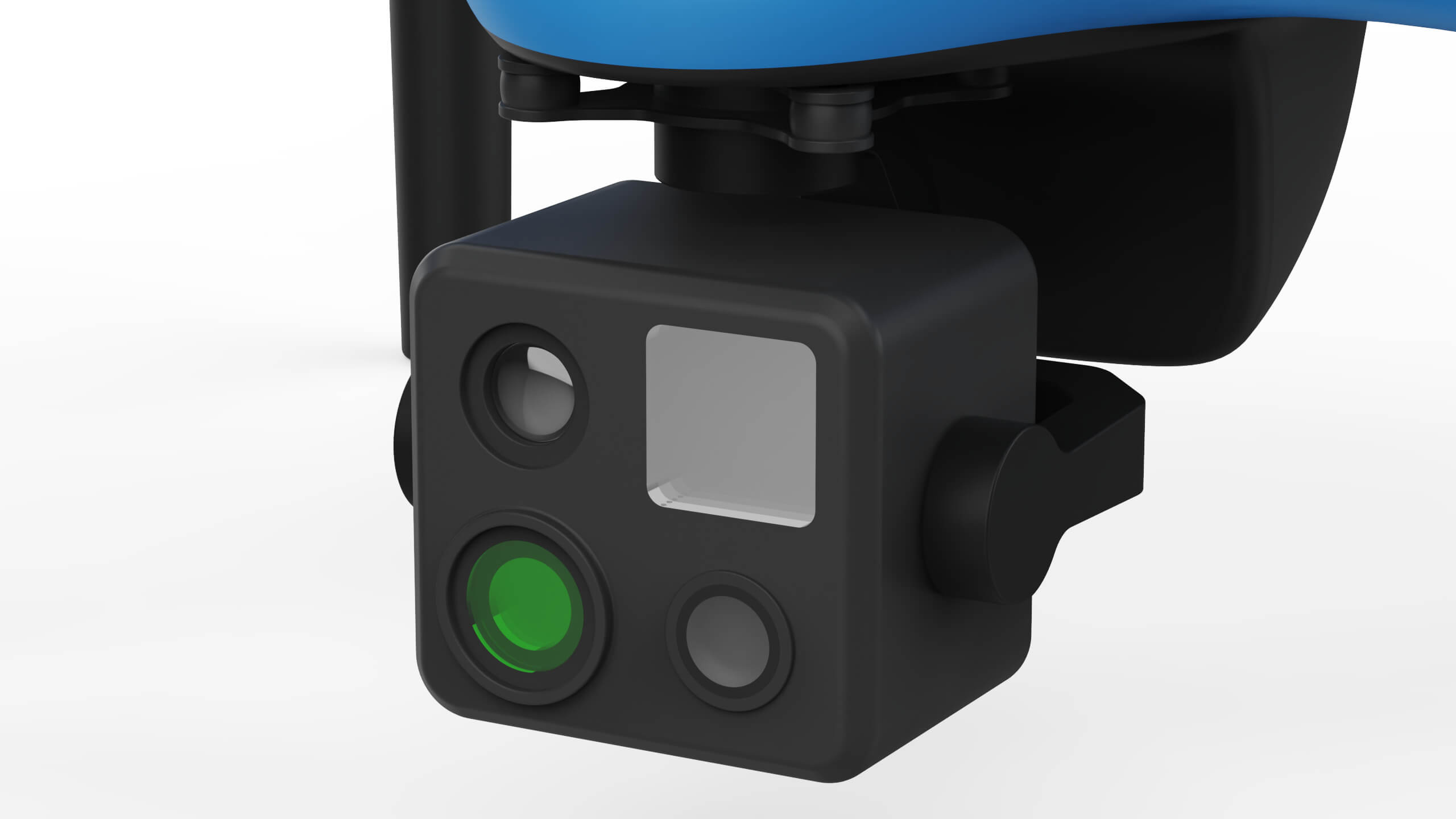 Industrial Inspection Drone Concept 3D Model