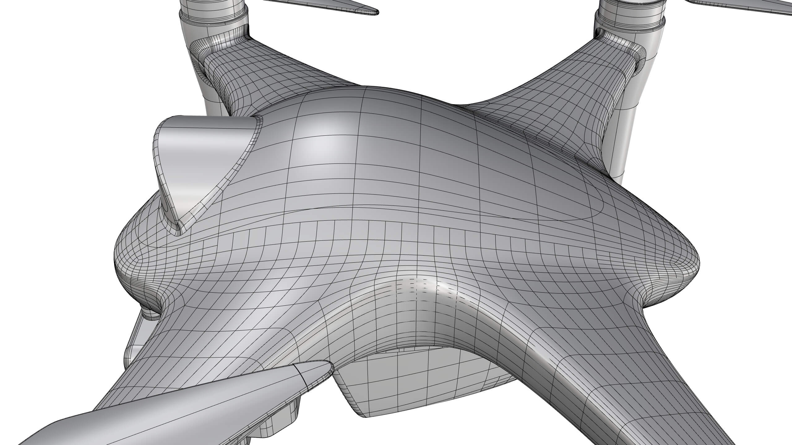 Industrial Inspection Drone Concept 3D Model