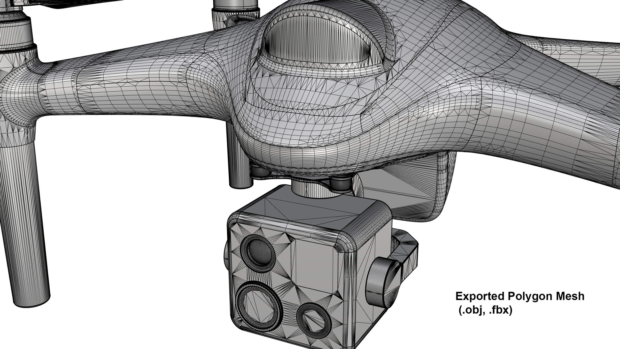 Industrial Inspection Drone Concept 3D Model