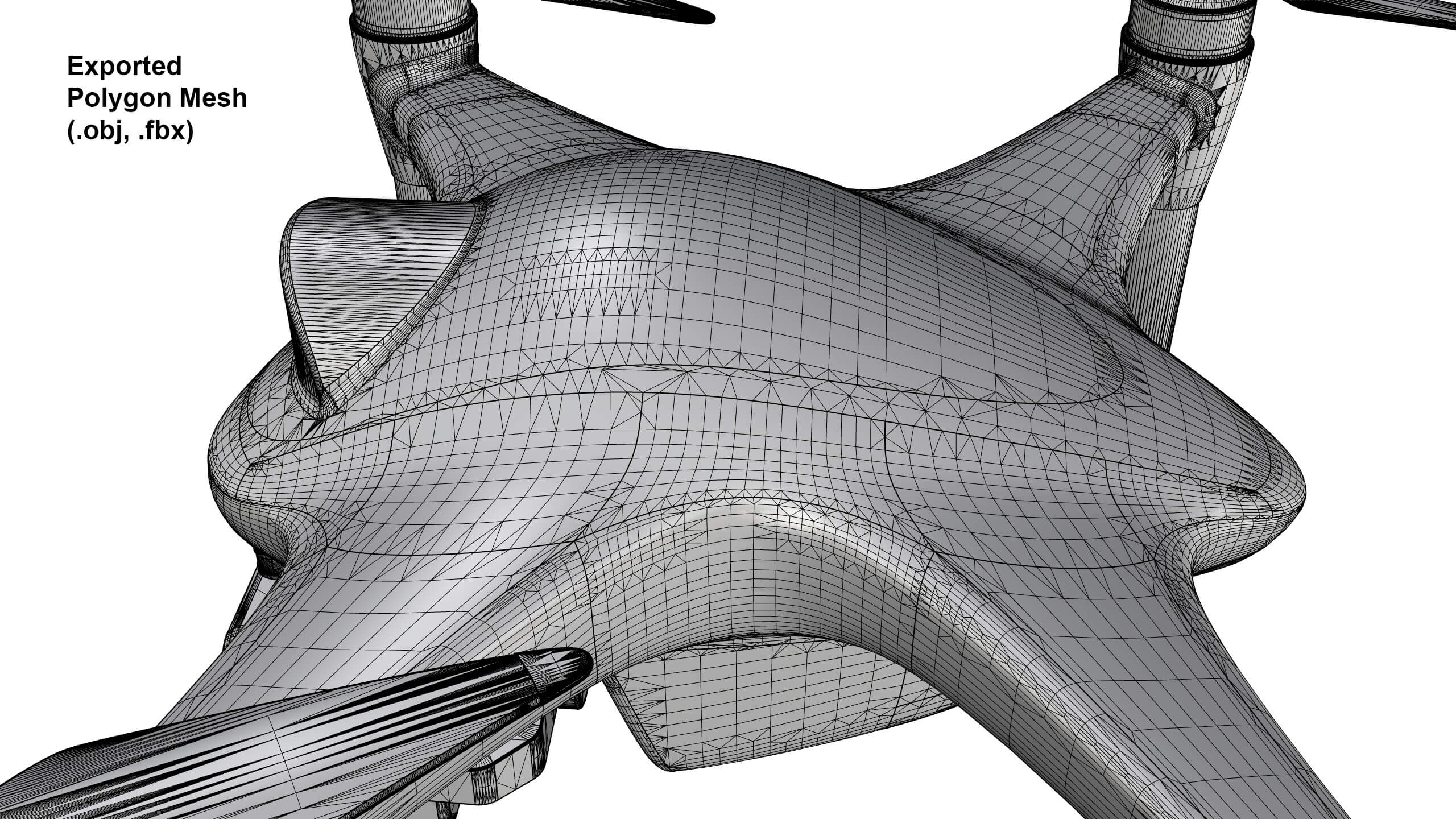 Industrial Inspection Drone Concept 3D Model